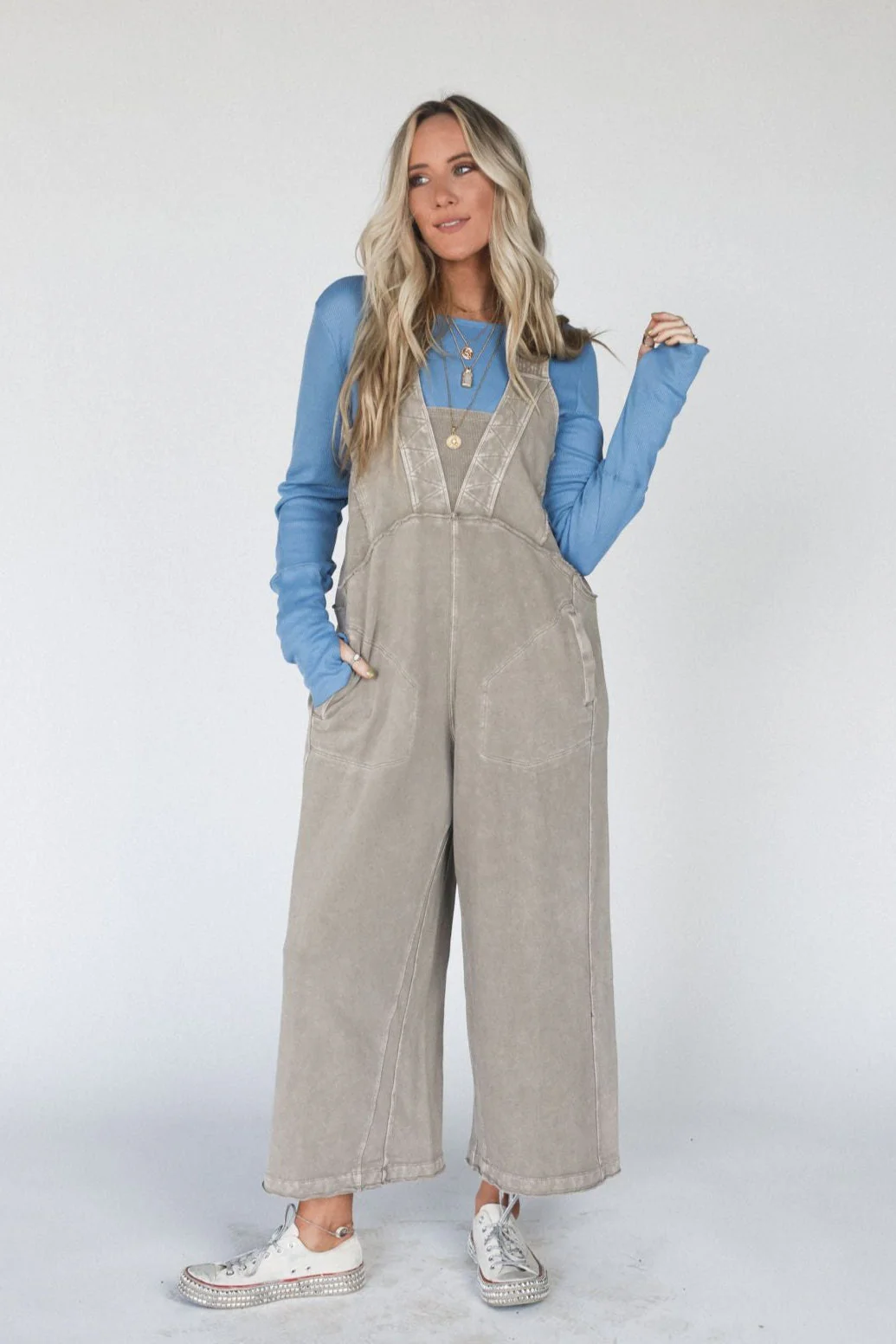 Meadow Dreamer Jumpsuit - Mushroom - Image 3