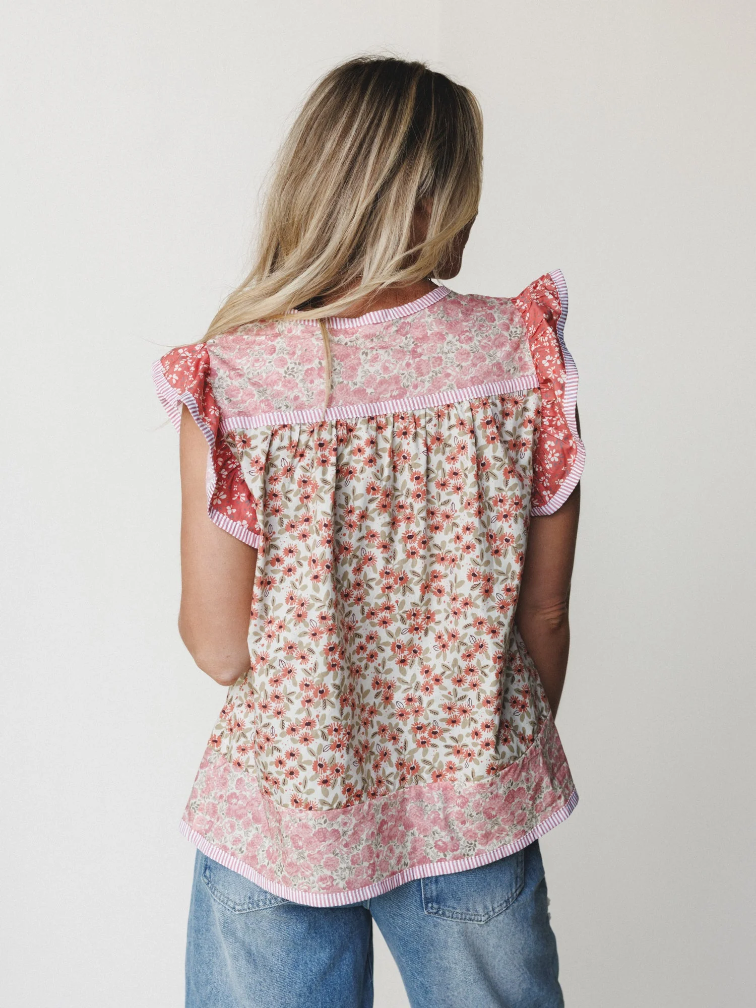 Meadow Maze Blouse - Rose Pink - Image 4