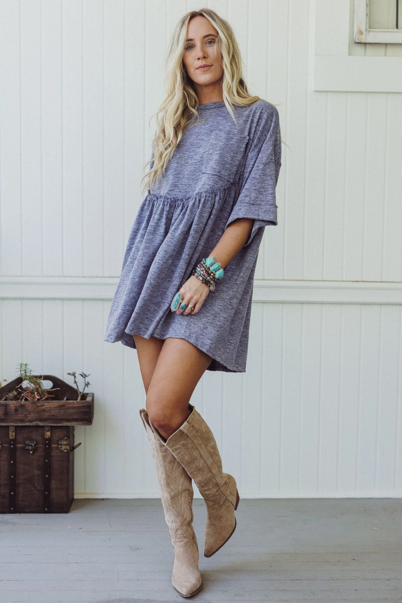 Meadow Scout Dress - Navy - Image 4