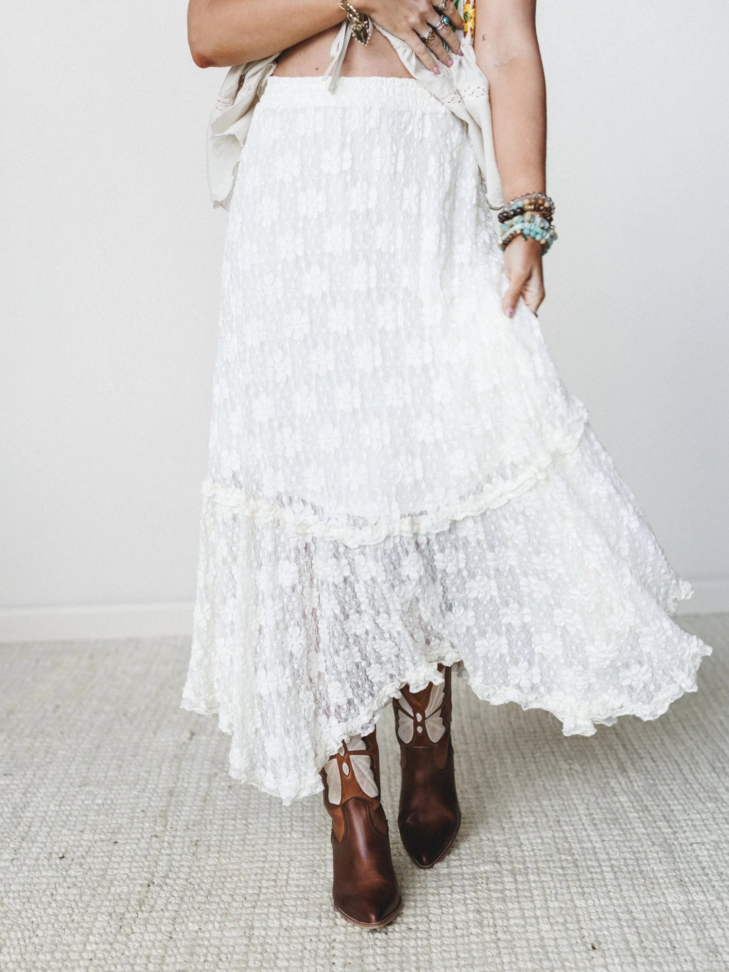 Memory Catcher Skirt - Ivory - Image 6