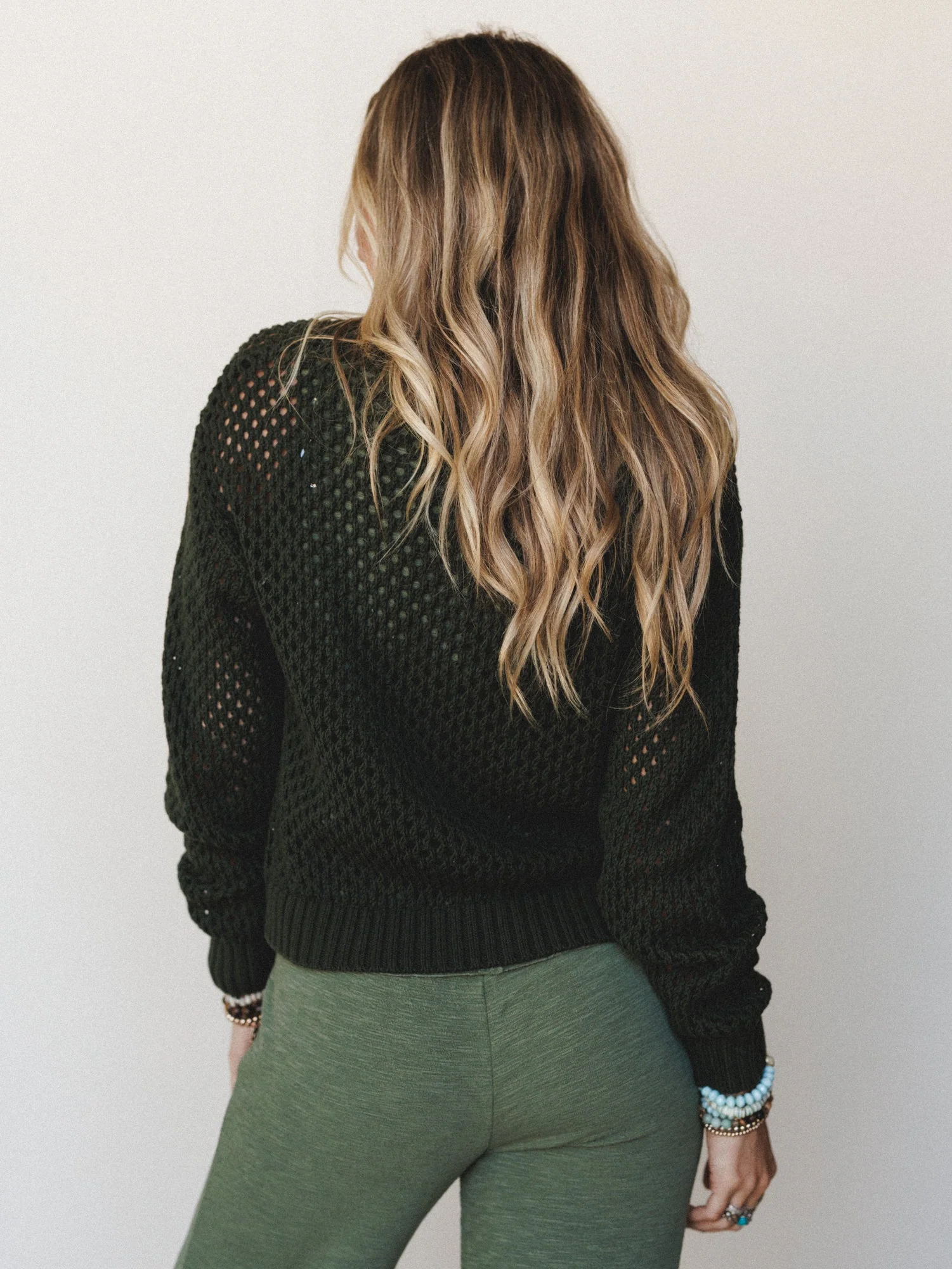 Mermaid Secrets Cardigan - Dark Olive - Image 4