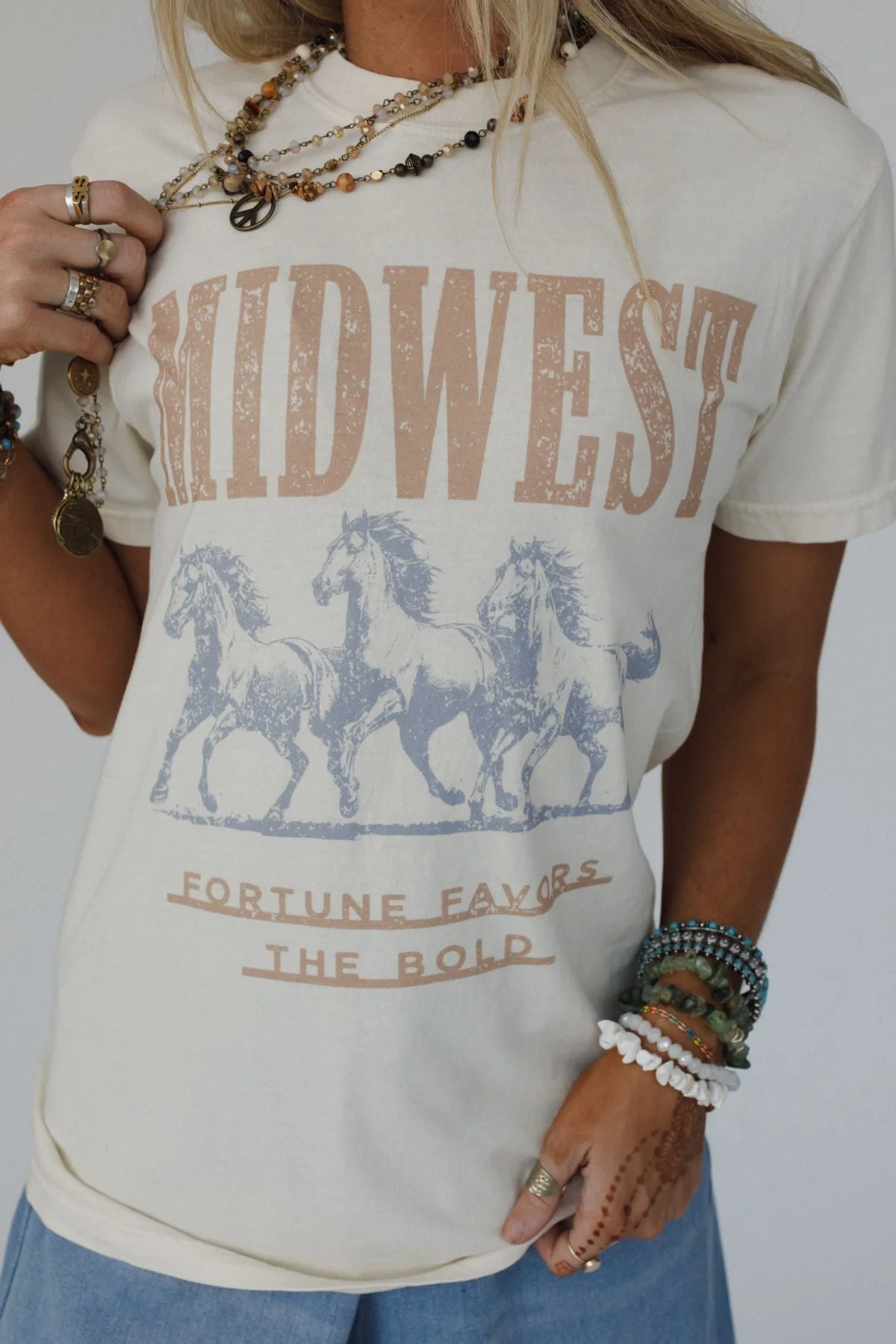 Midwest Fortune Graphic Tee - Ivory - Image 6