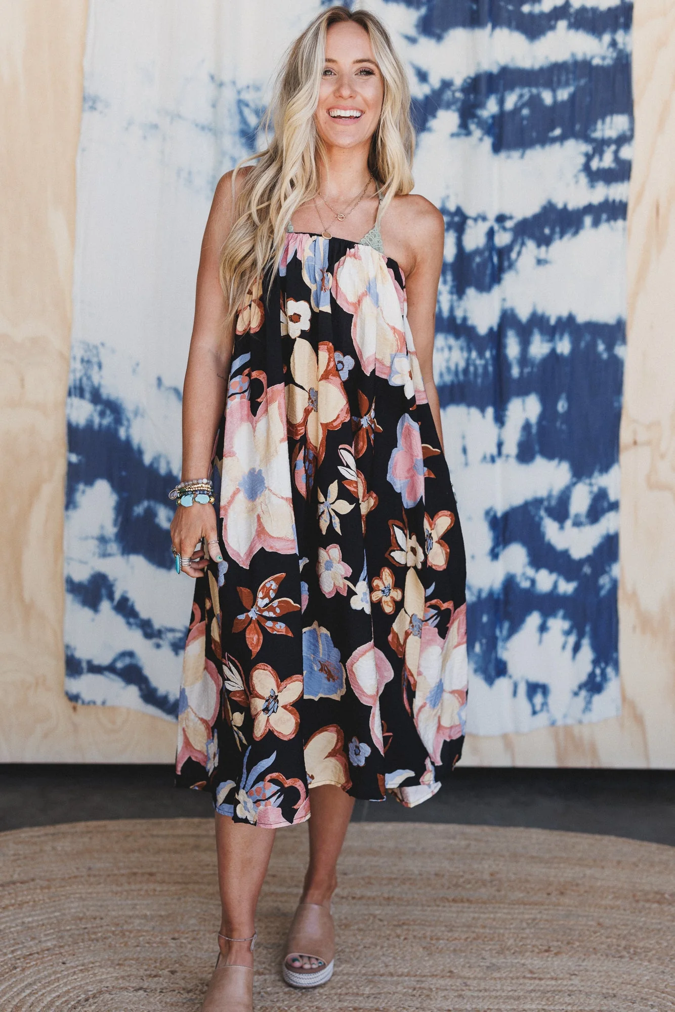 Mirra Floral Maxi Skirt - Black - Image 6