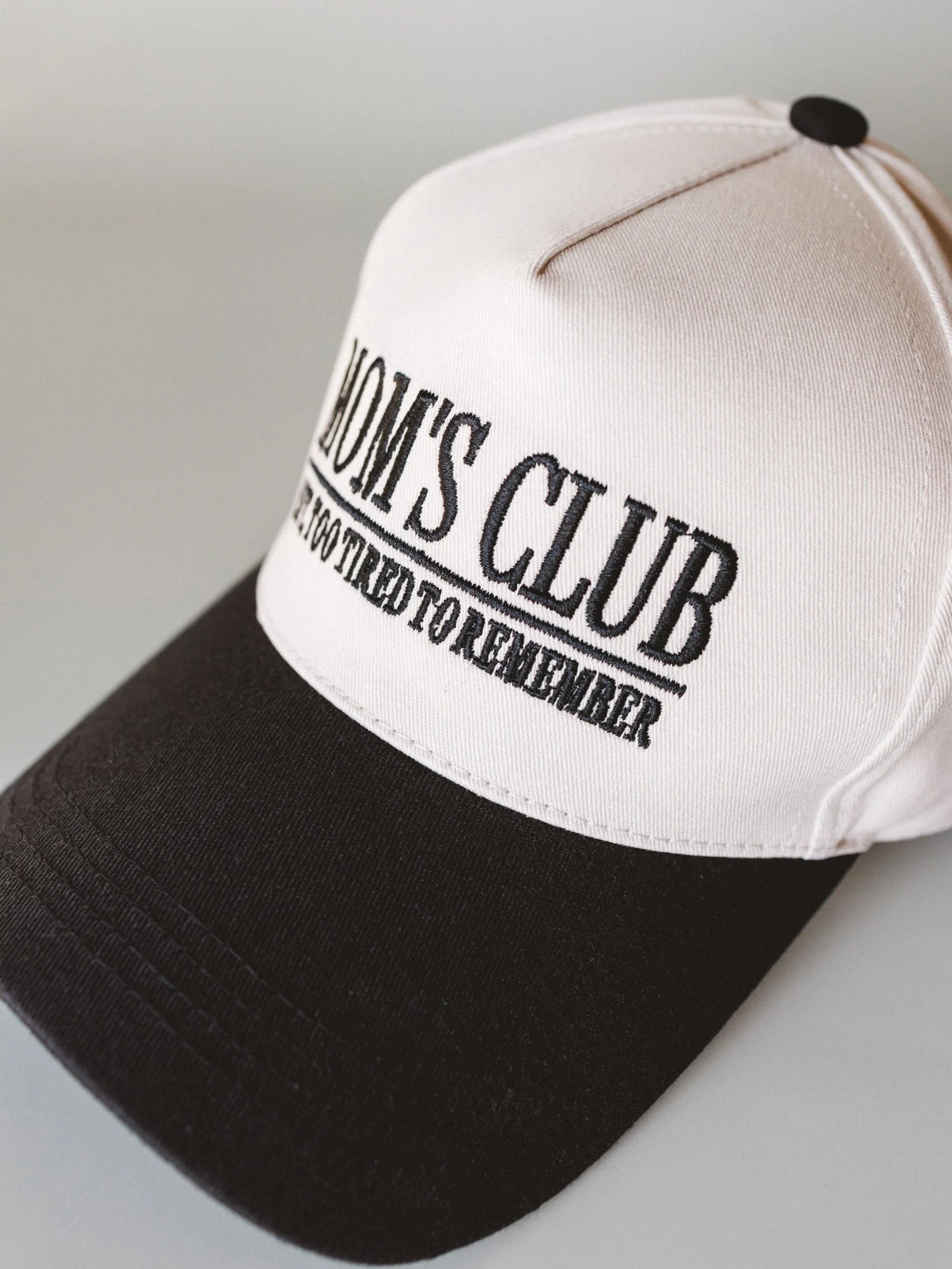 Mom's Club Baseball Hat - Black - Image 3