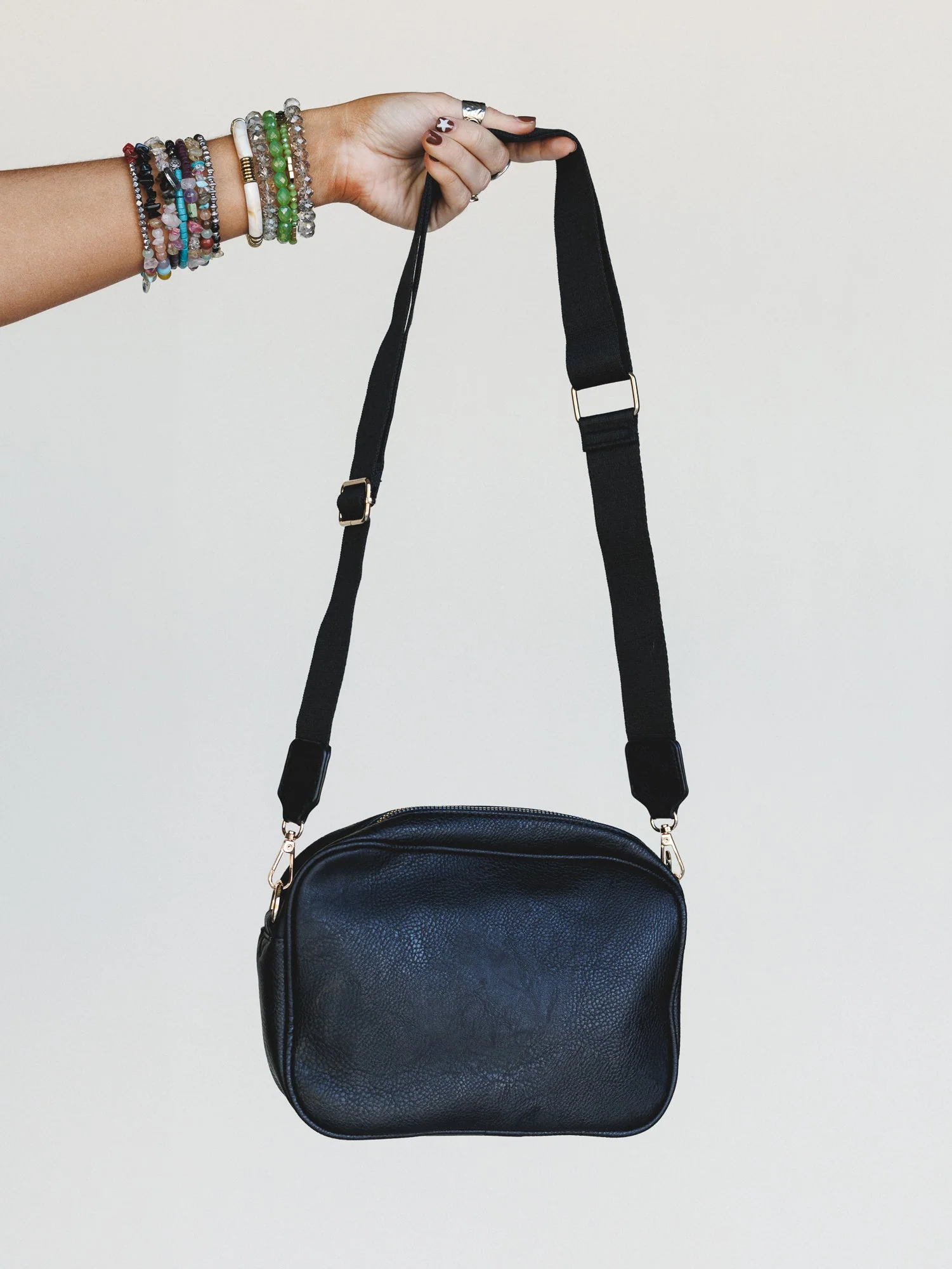 Mood Checker Crossbody Bag - Black - Image 3
