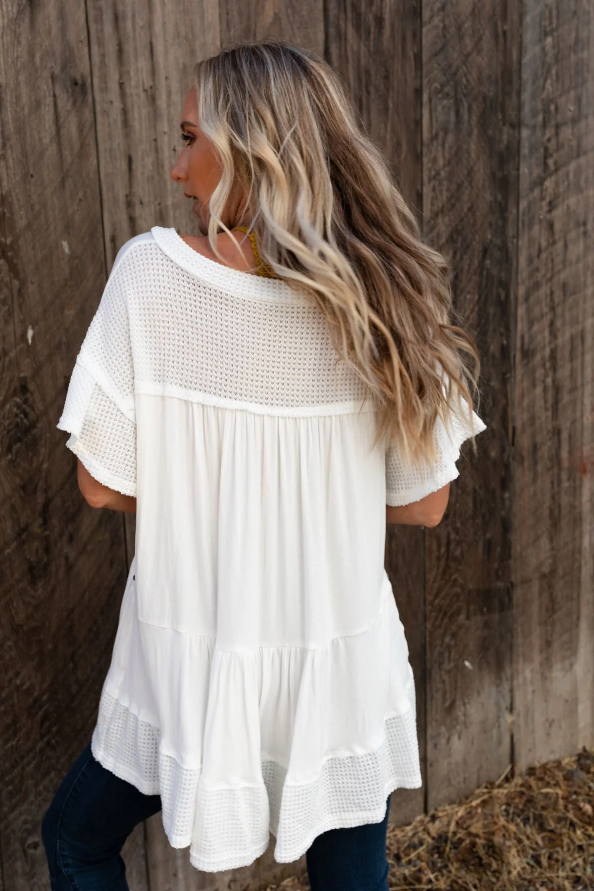 More Than Meets The Eye Tunic Top - Ivory - Image 7