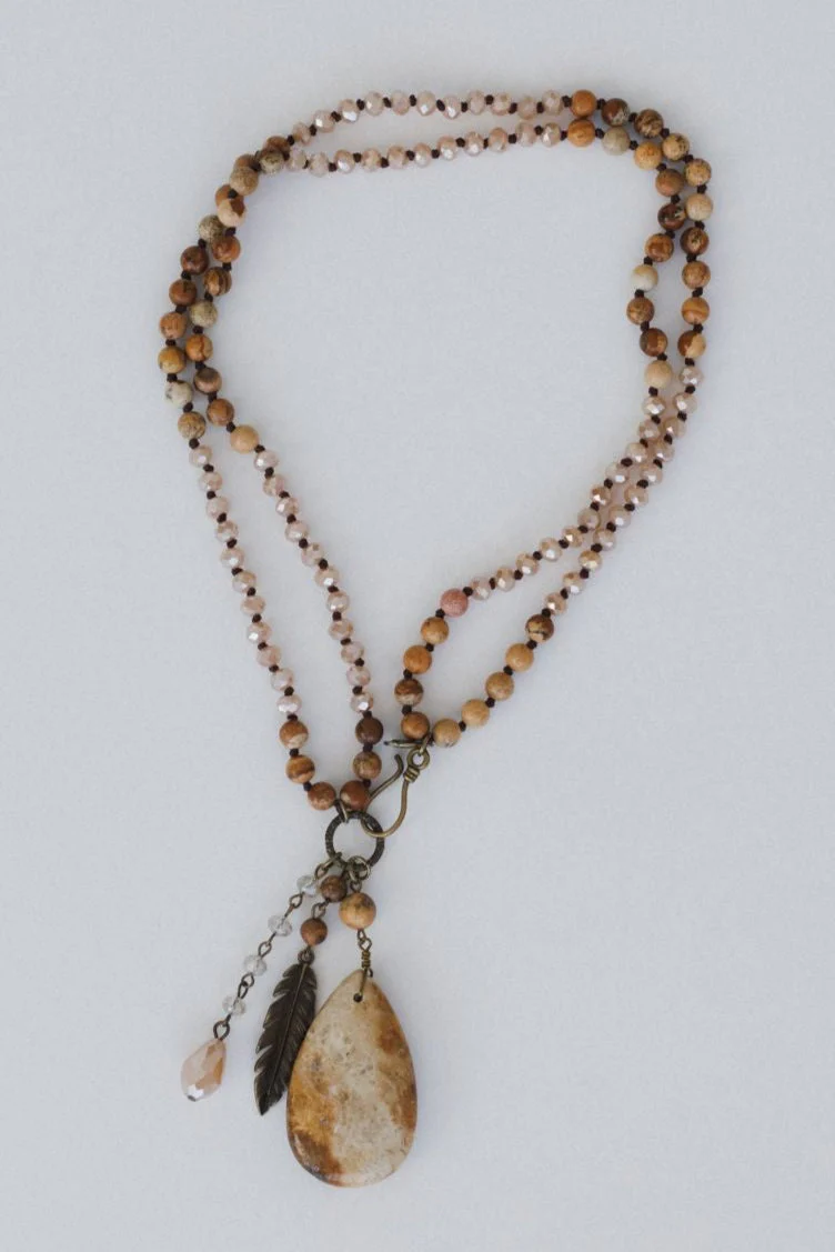 Mountain Meadow Necklace - Taupe Multi - Image 3