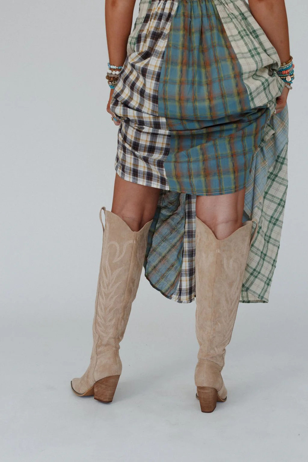 Mustang Embroidered Boots - Almond - Image 5