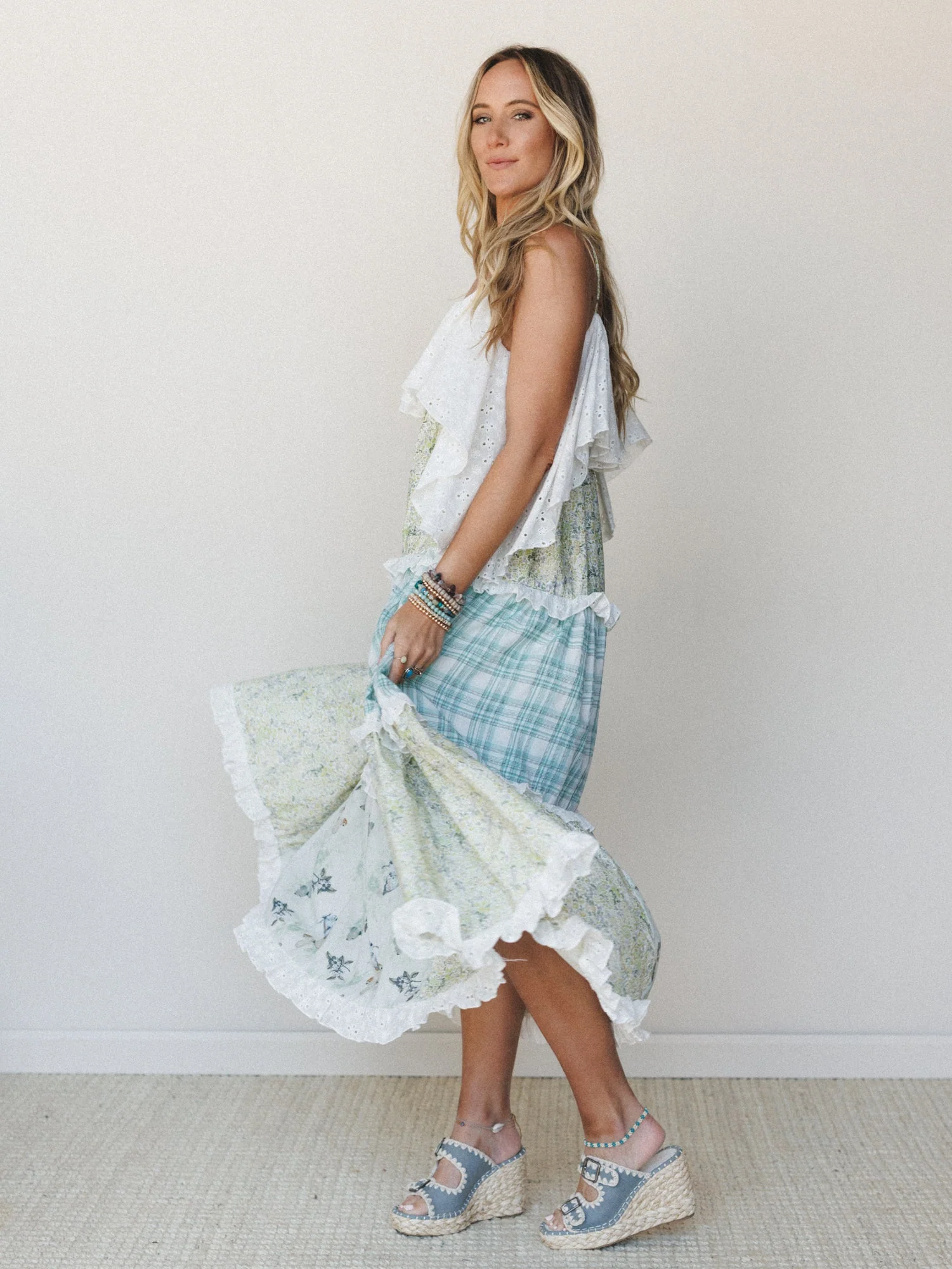 Nature Gathering Dress - Olive Multi - Image 3