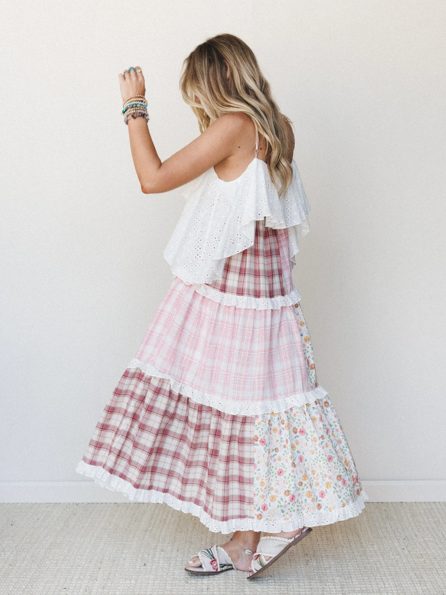 Nature Gathering Dress - Pink Multi - Image 4