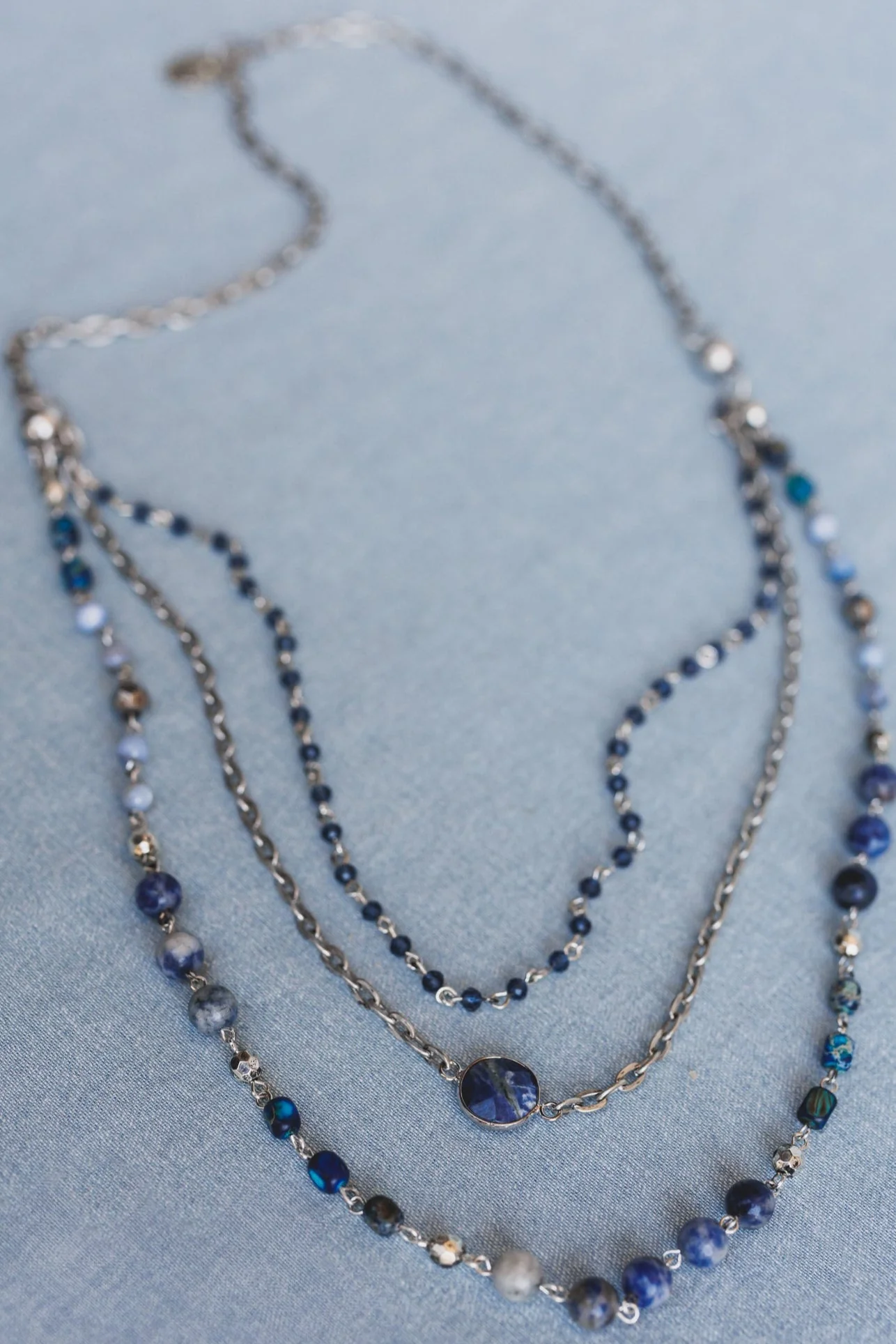 Turquoise Cascade Necklace - Blue Multi - Image 5