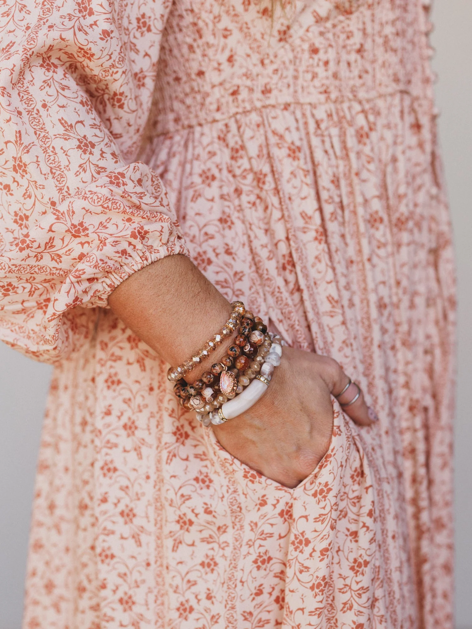 Night Sun Beaded Bracelets - Cinnamon - Image 2