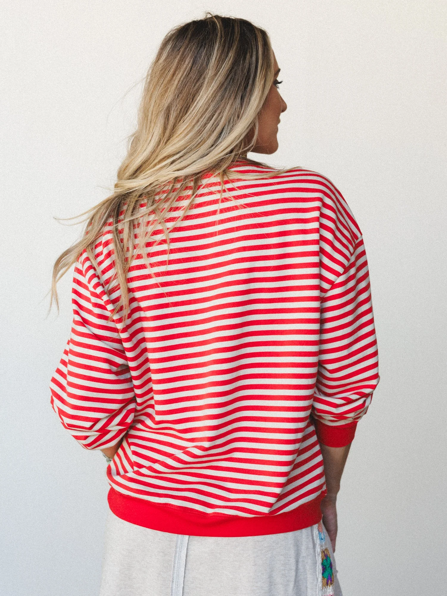 Now and Forever Pullover - Red Orange - Image 4