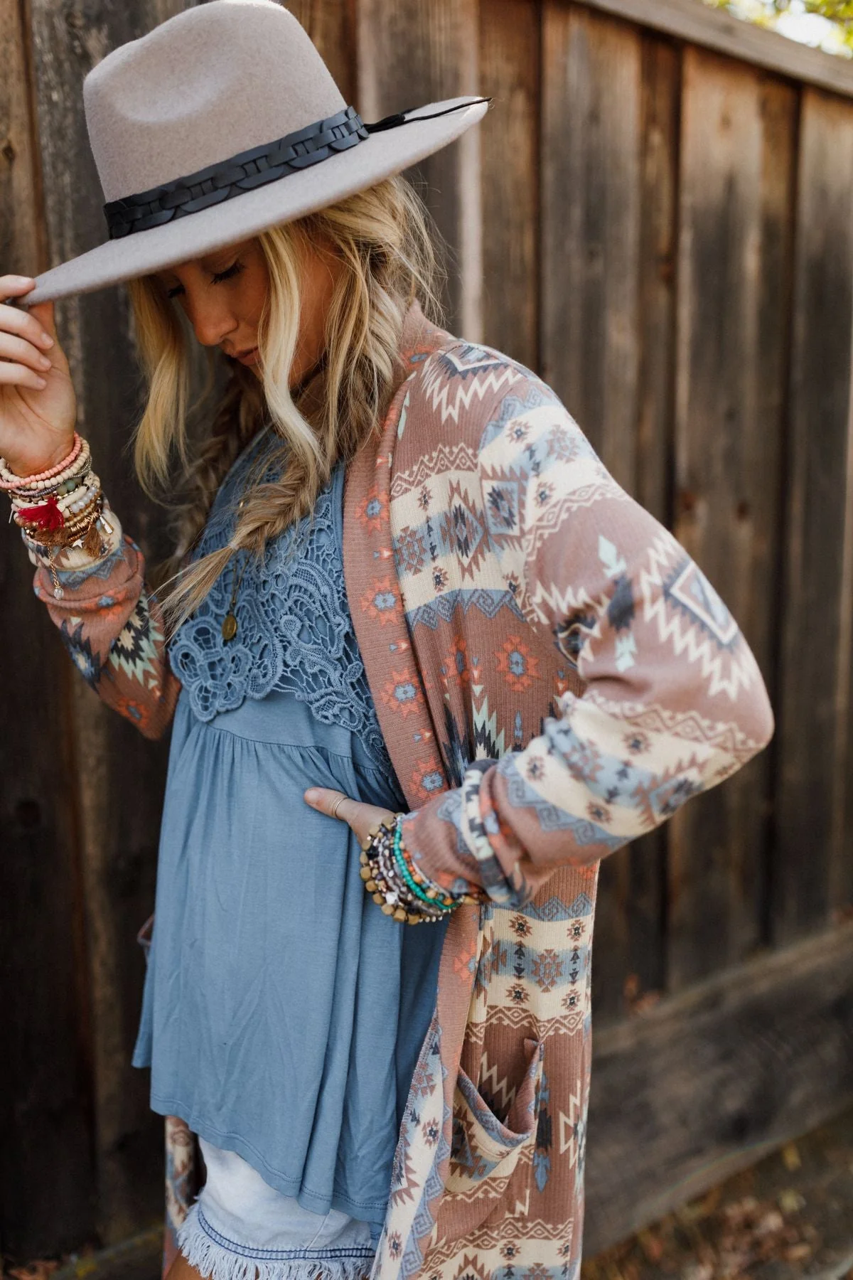 The Nest Santa Fe Rose Duster Cardigan - Multi - Image 8
