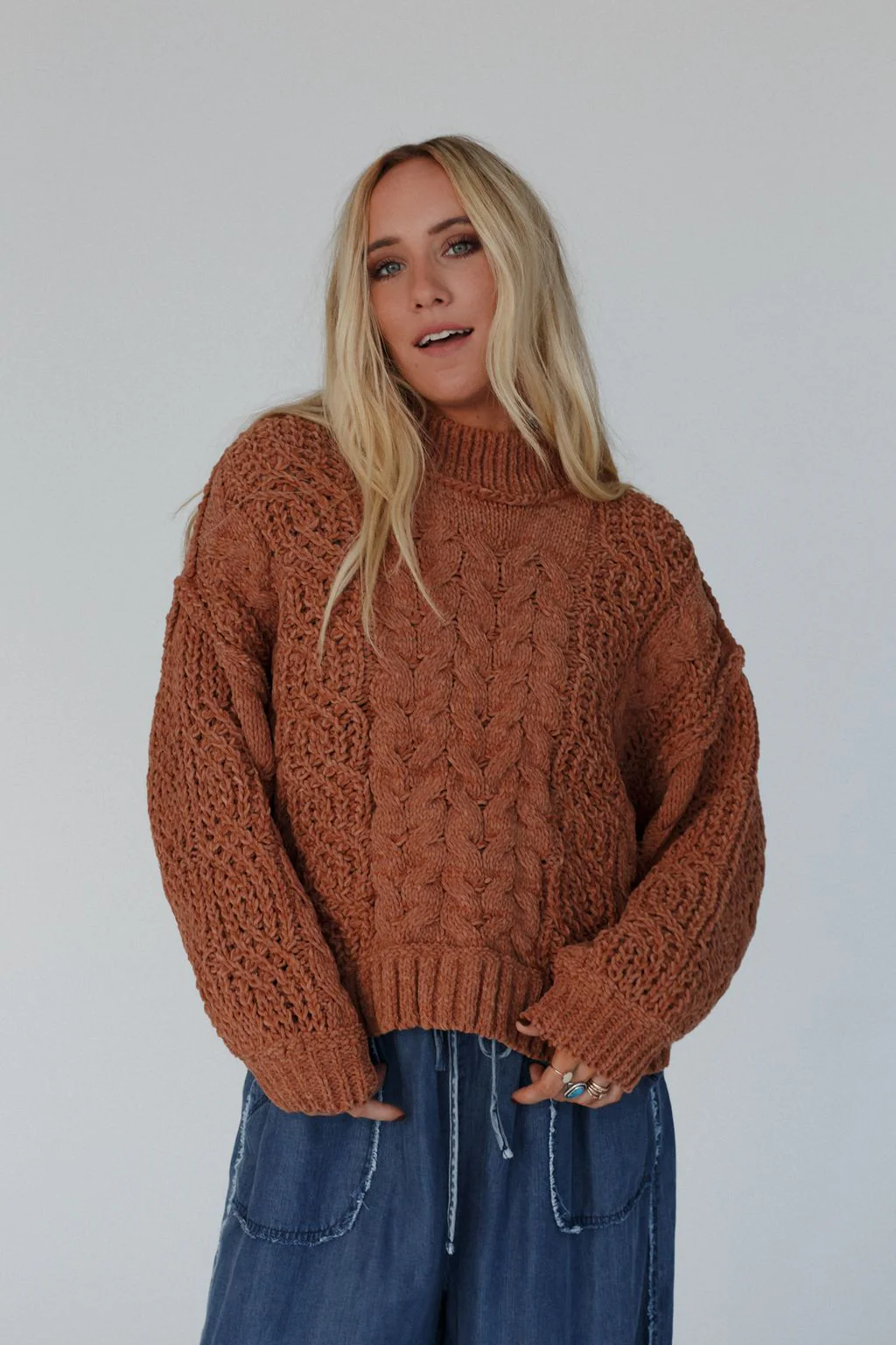Orchard Charm Sweater - Camel - Image 3