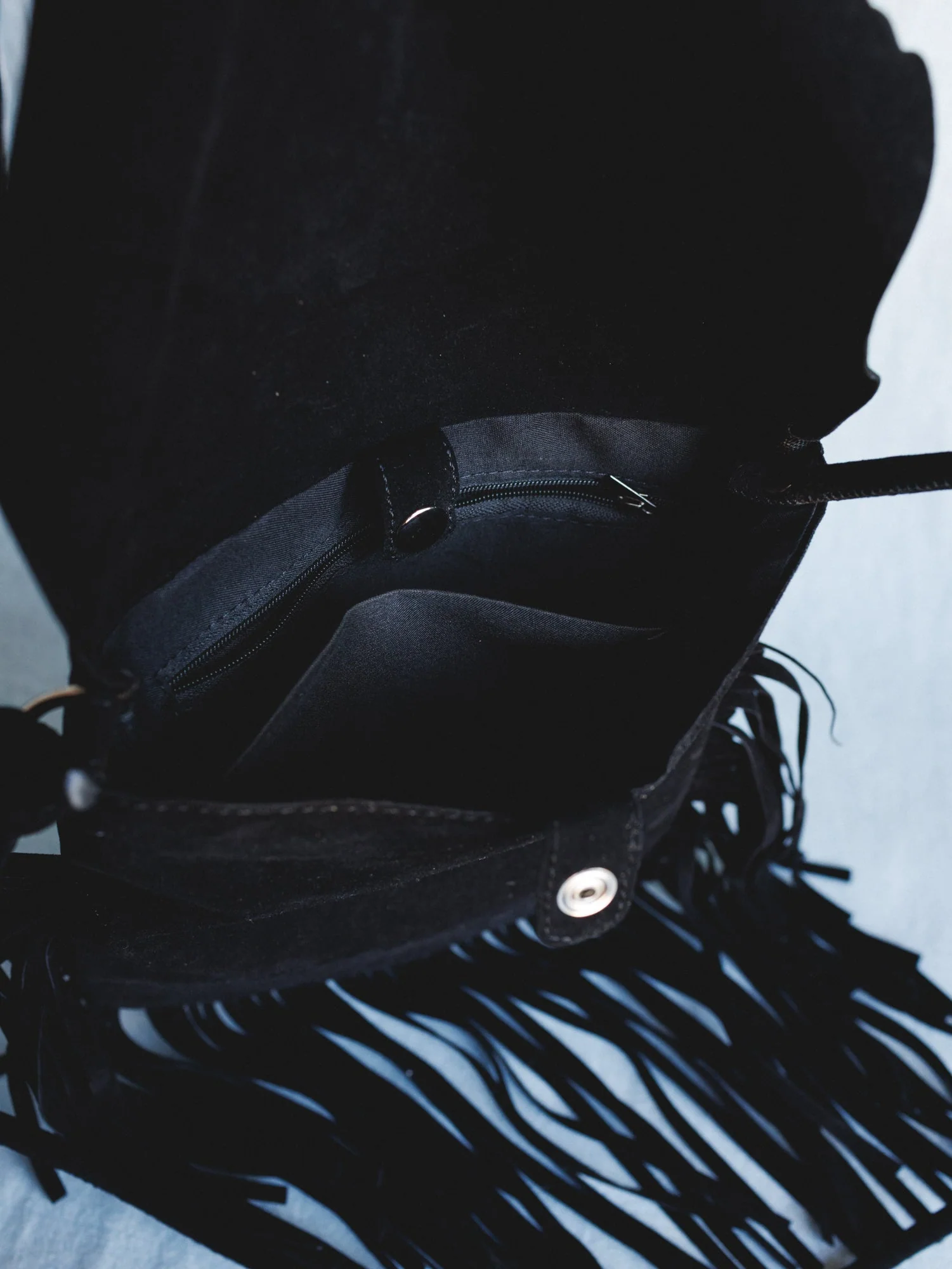Out West Fringe Crossbody Bag - Black - Image 4