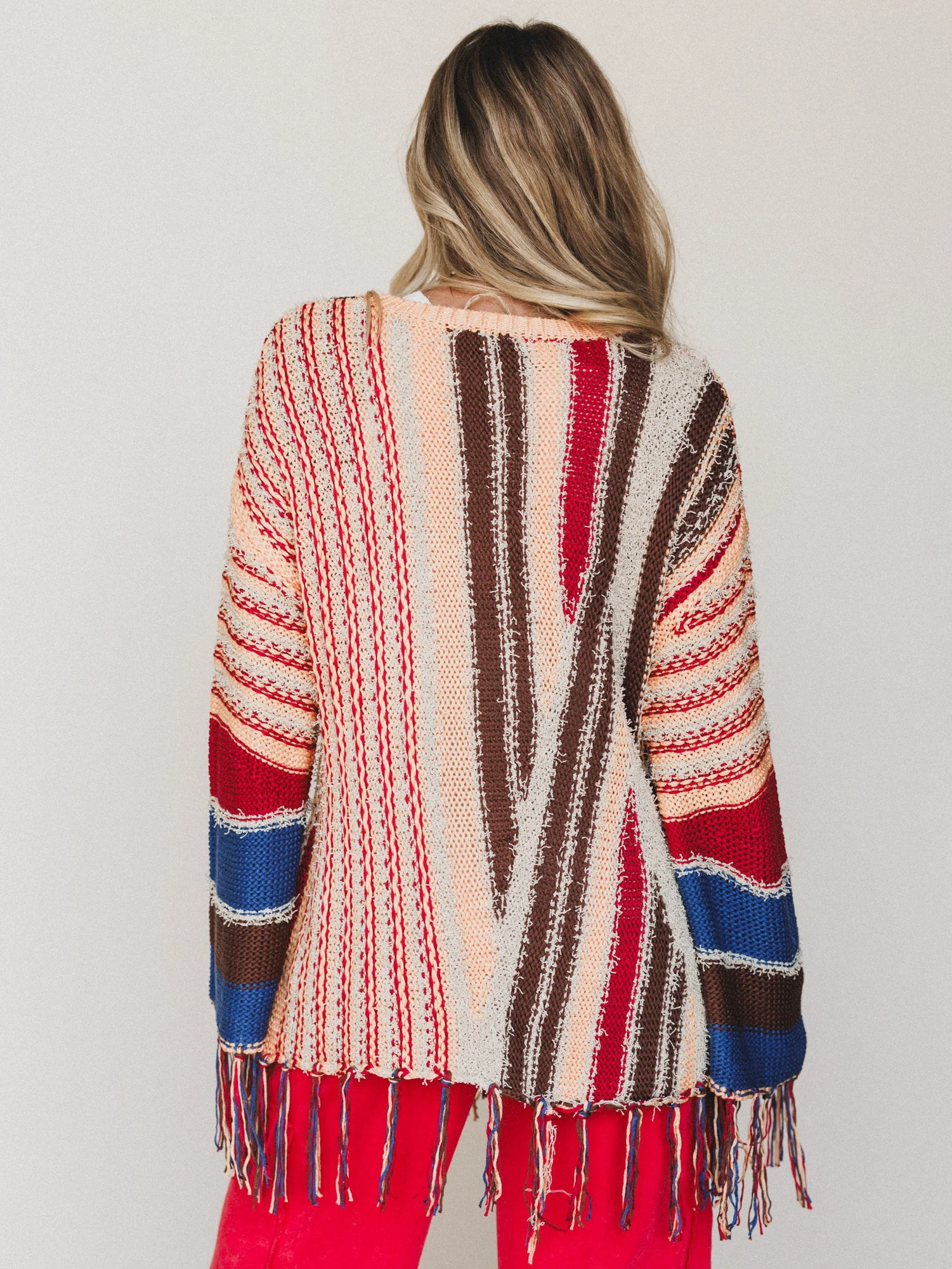 Pastel Melodies Sweater
 - Coral Brown - Image 3