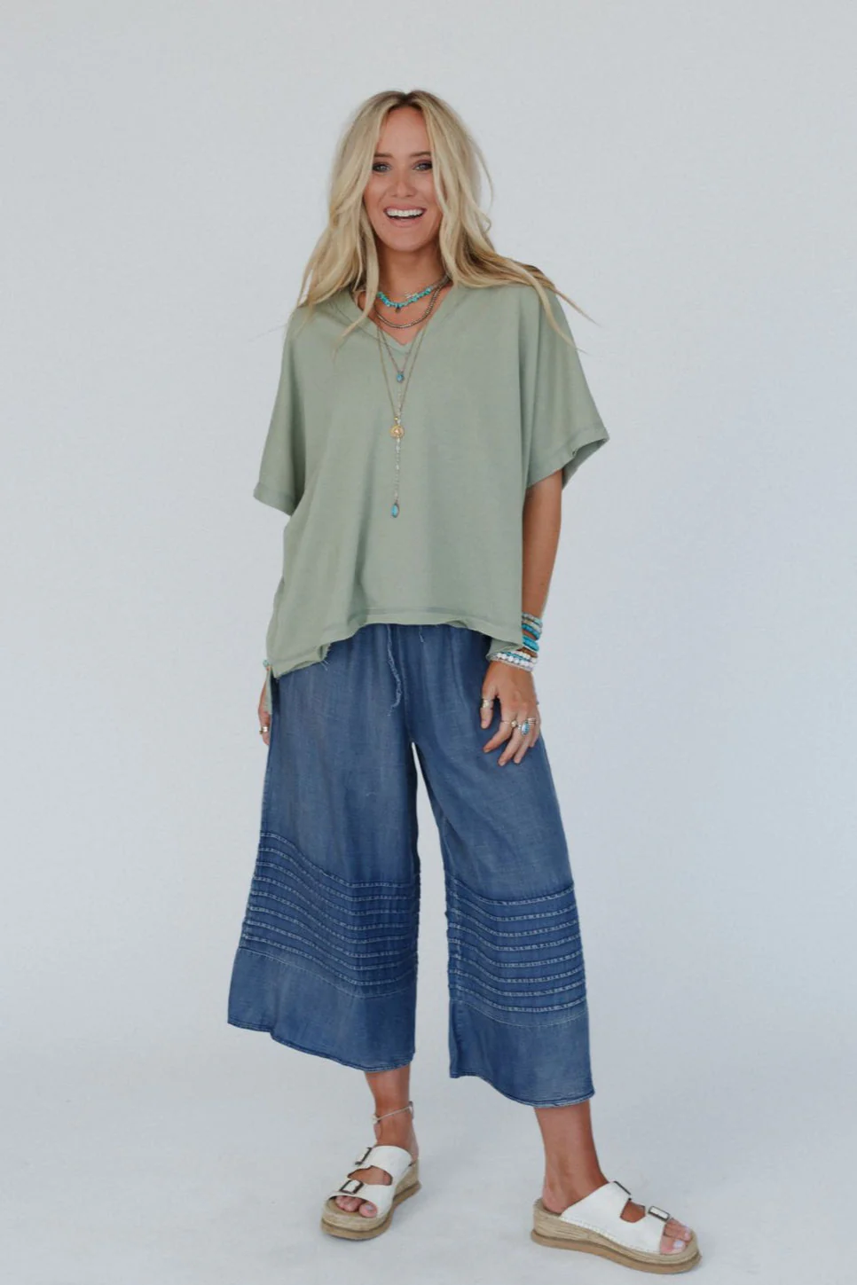 The Nest Payton Top - Sage - Image 2
