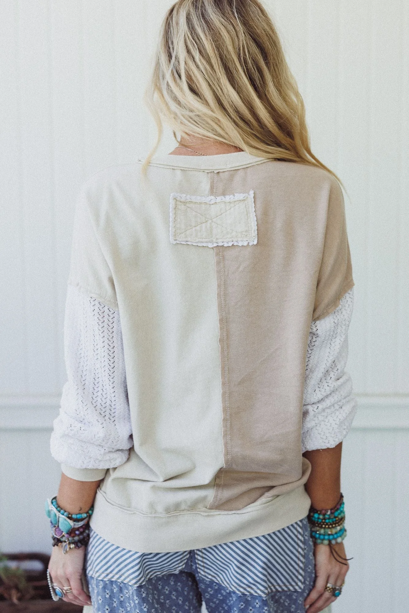 Peace Wave Knit Top - Natural - Image 5