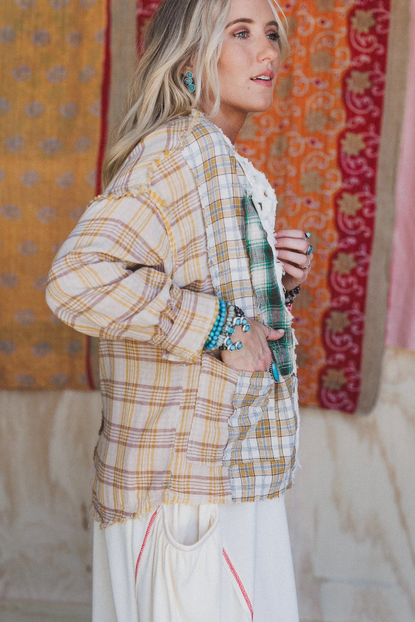 Perfectly Paired Plaid Shacket - Yellow - Image 4