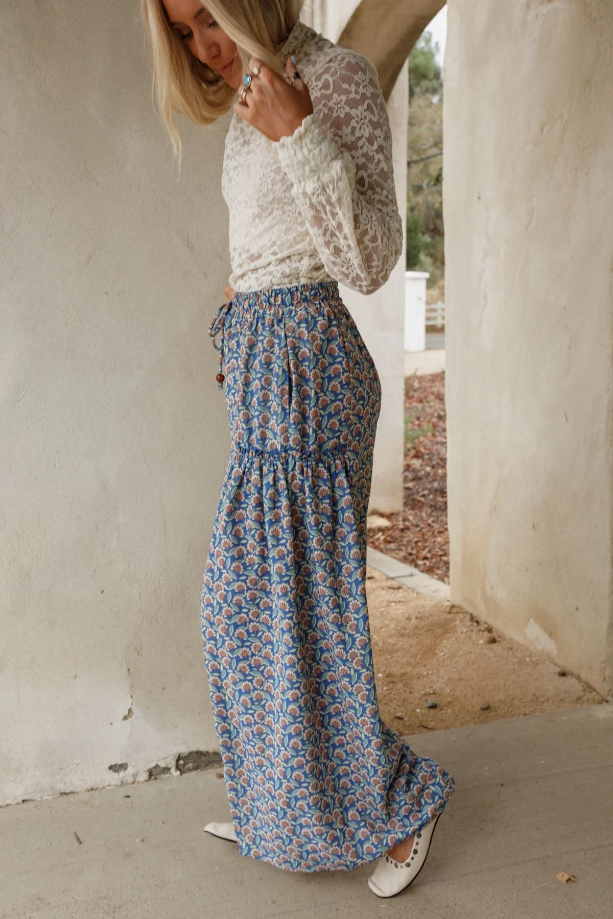 The Nest Petal Trails Wide Leg Pants - Denim - Image 4
