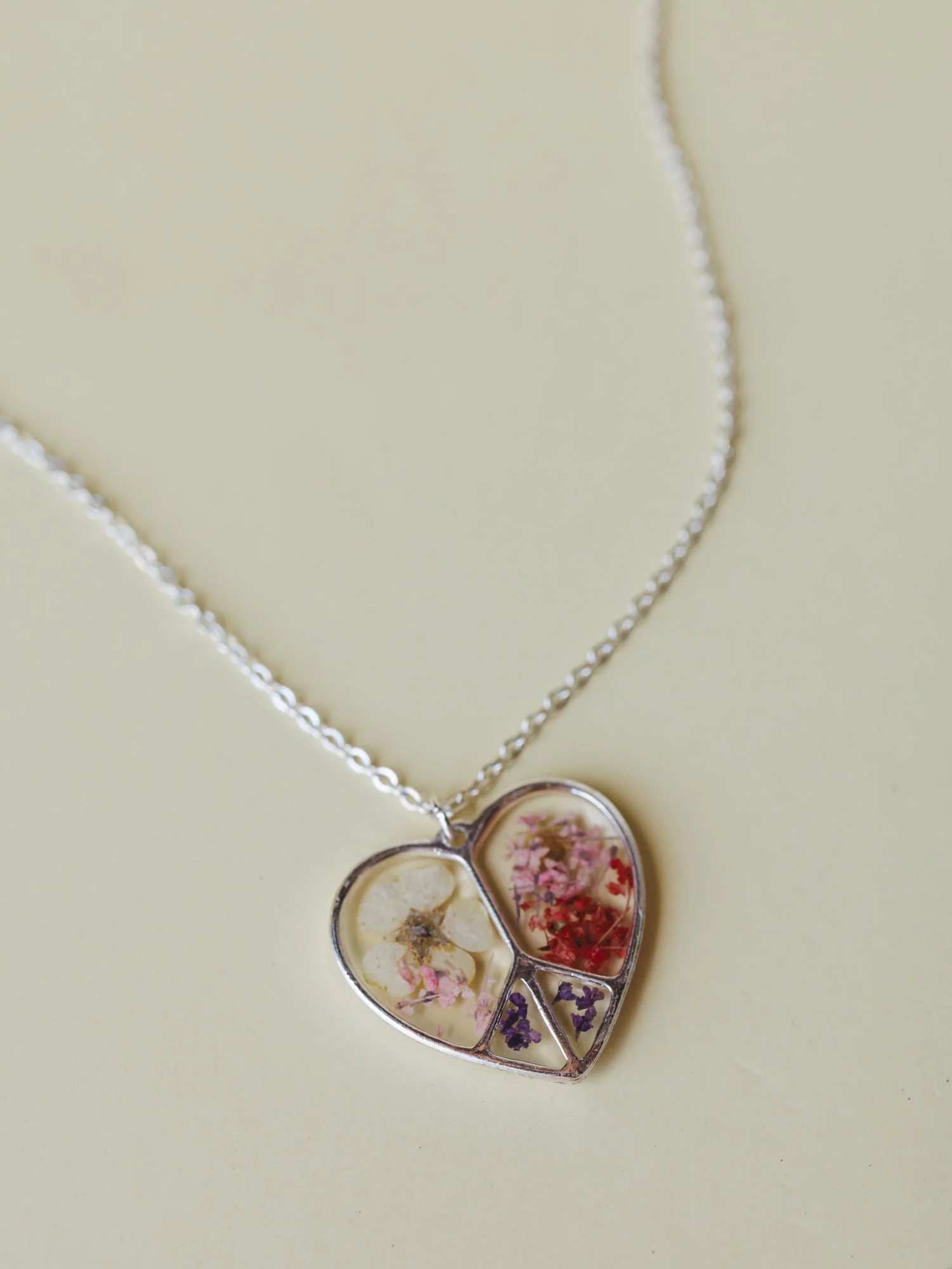 Petals Of Peace Necklace - Silver - Image 3