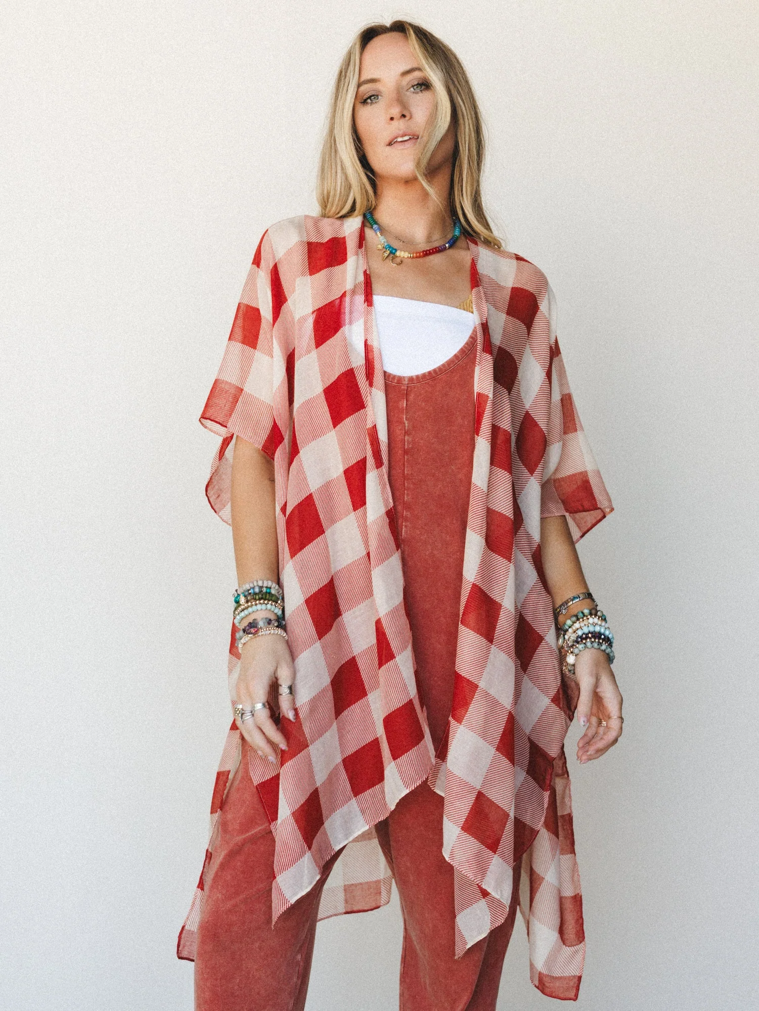 Picnic Perfect Kimono - Rust