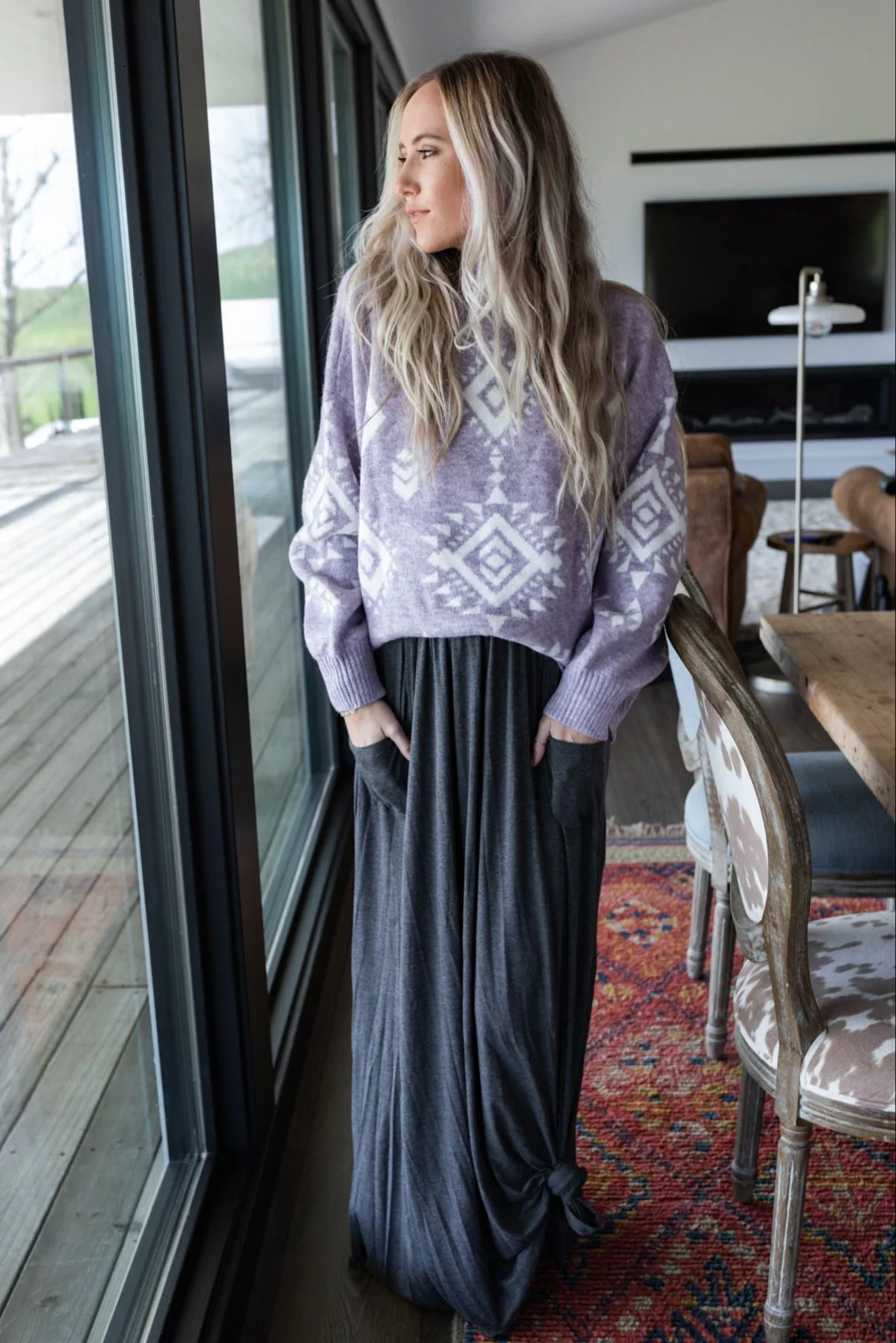The Perfect Pocketed Maxi Skirt - Charcoal - Image 5