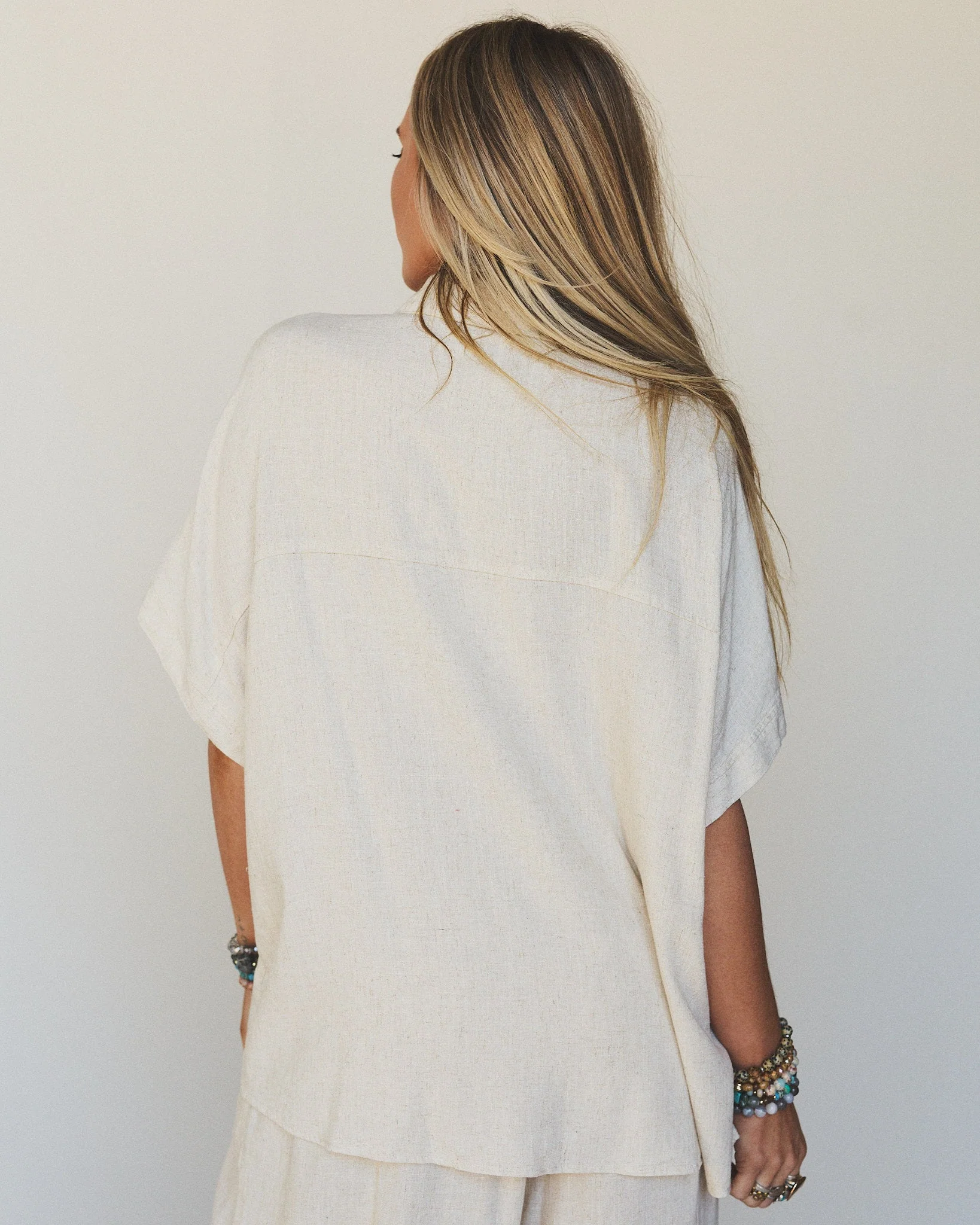 Pure Soul Linen Top - Oatmeal - Image 5