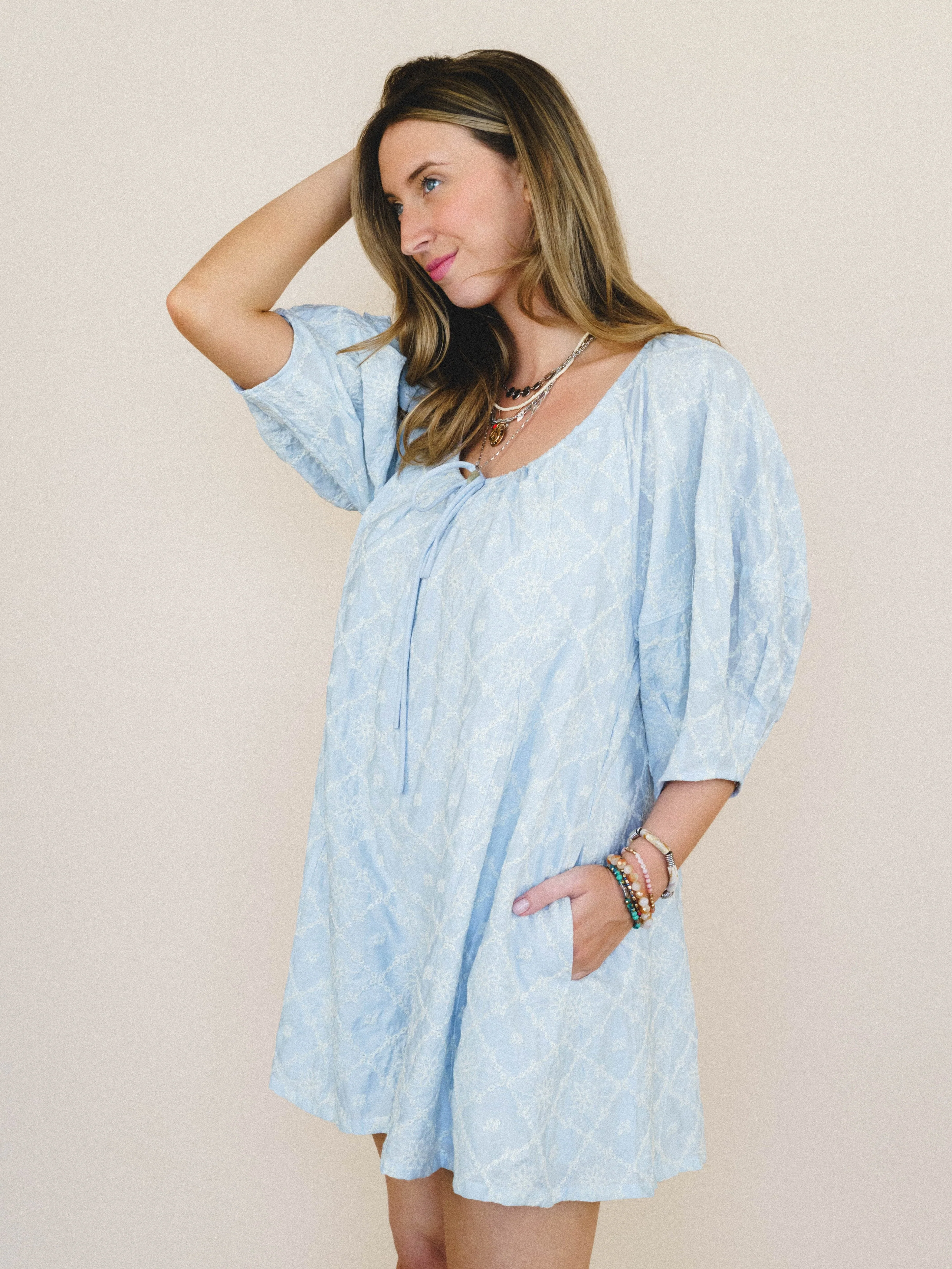 Quaint Whisper Romper - Light Chambray - Image 3