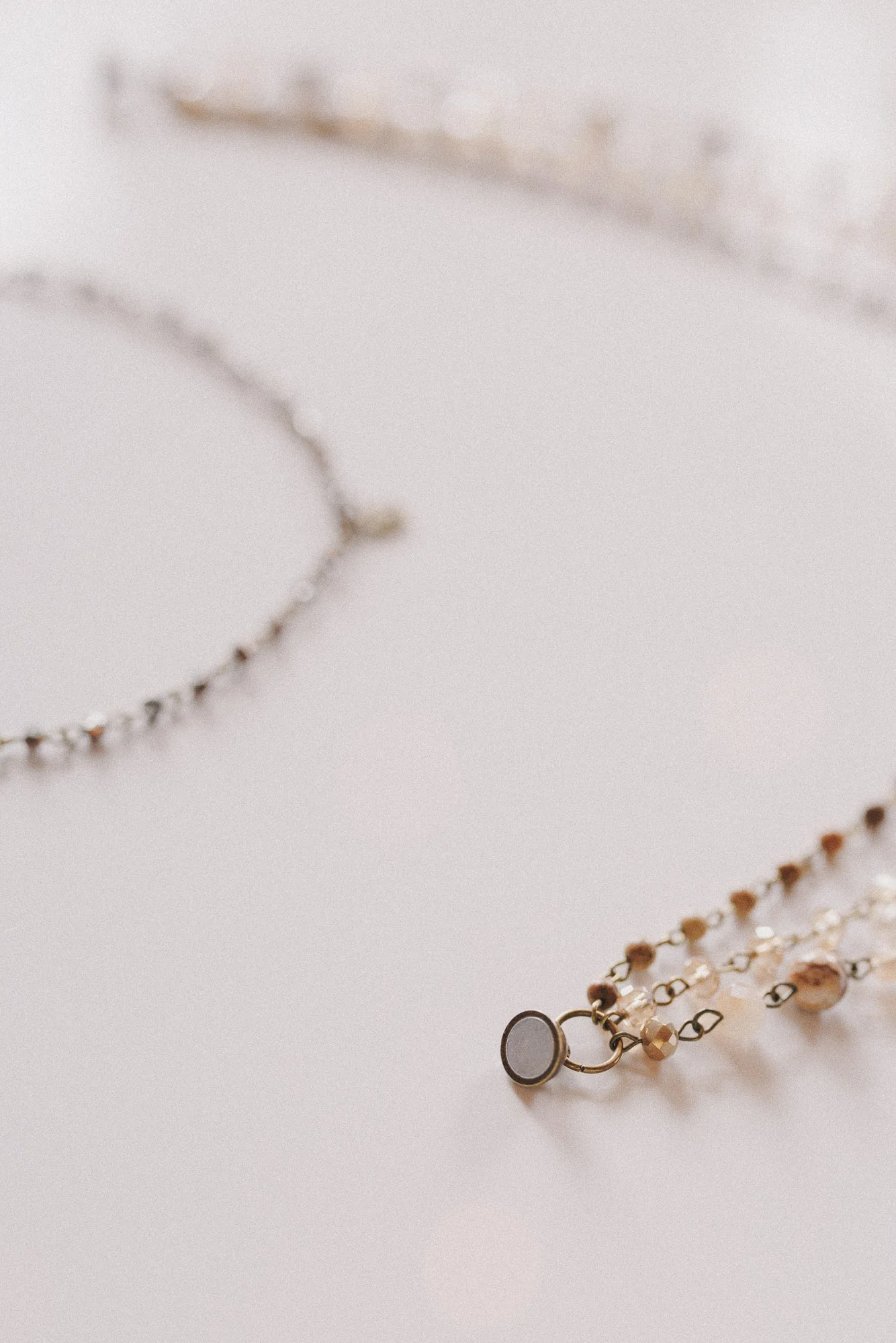 Rainfall Cascading Necklace - Brown - Image 6
