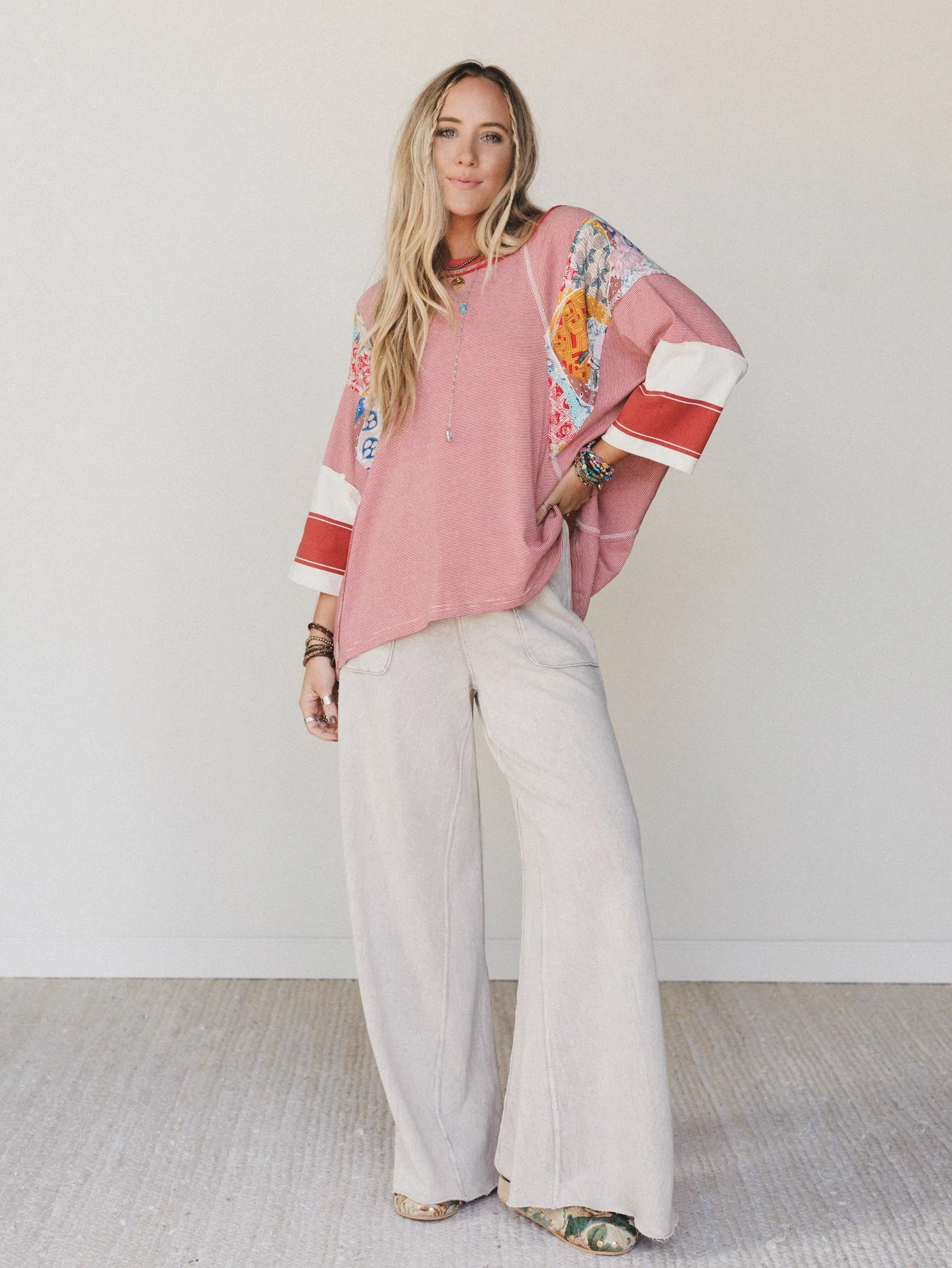 Relaxing Robin Wide Leg Pant - New Taupe - Image 5