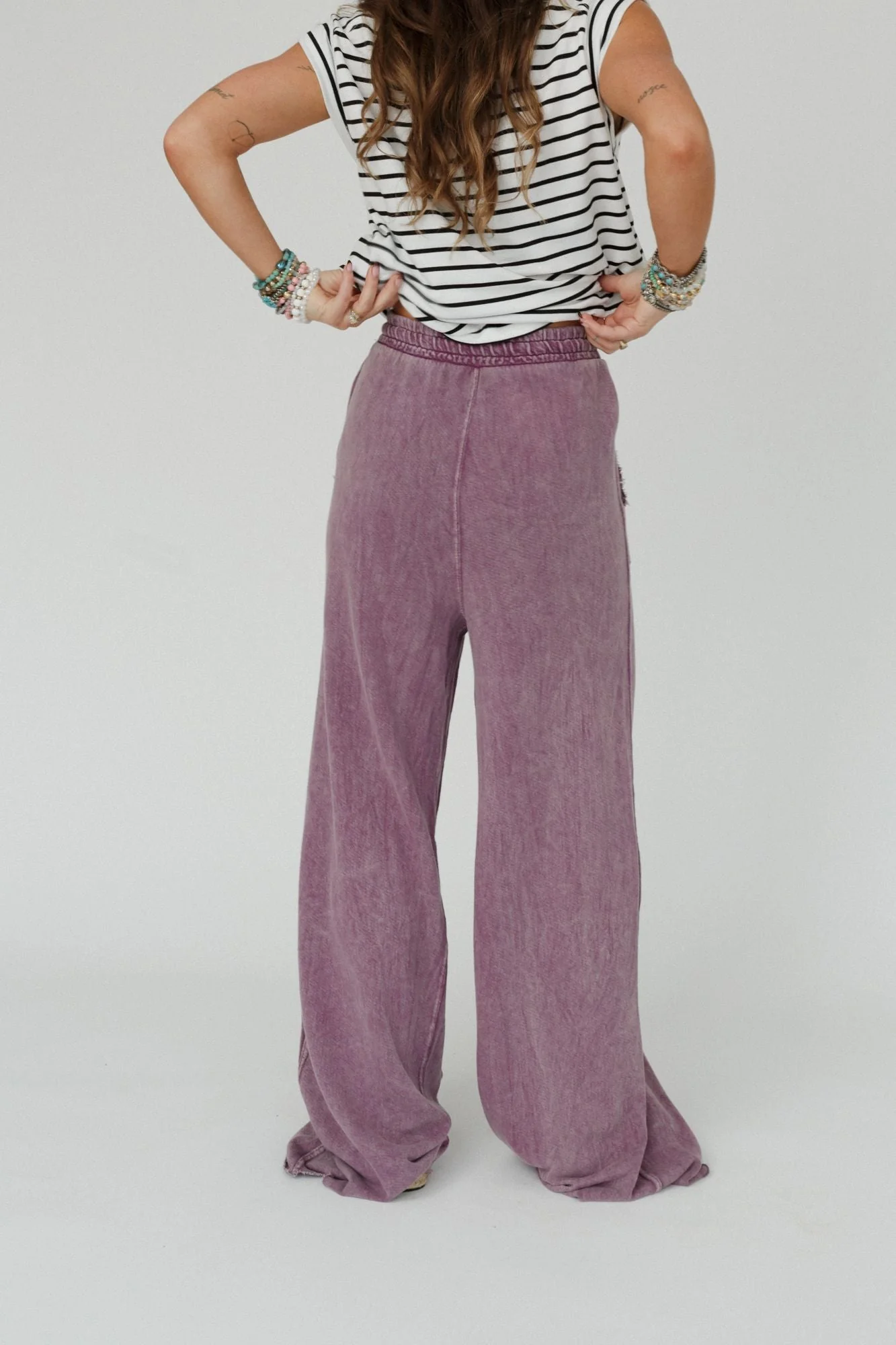 Relaxing Robin Wide Leg Pant - Purple - Image 4