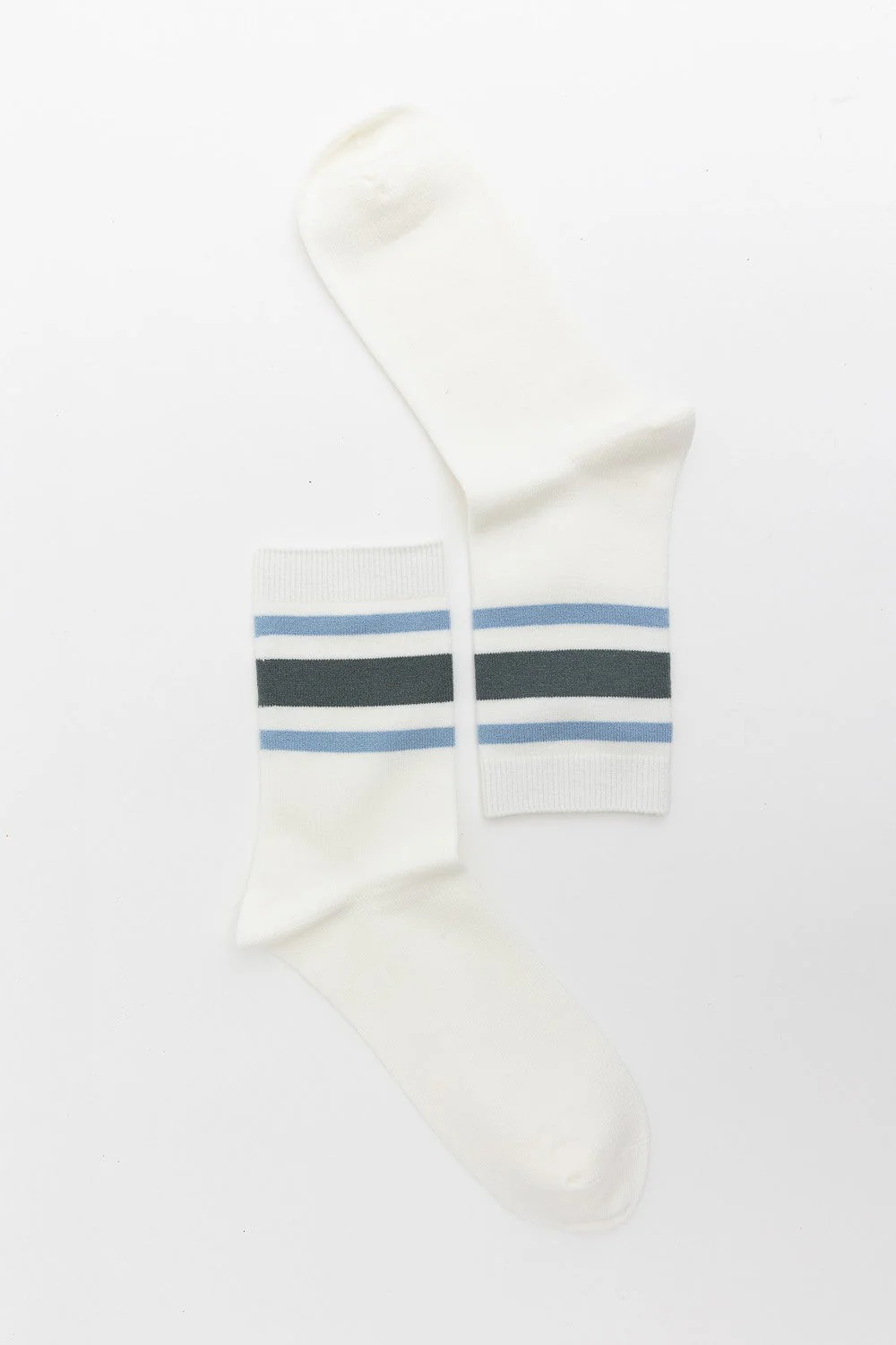 Retro Summer Crew Socks - Blue - Image 3