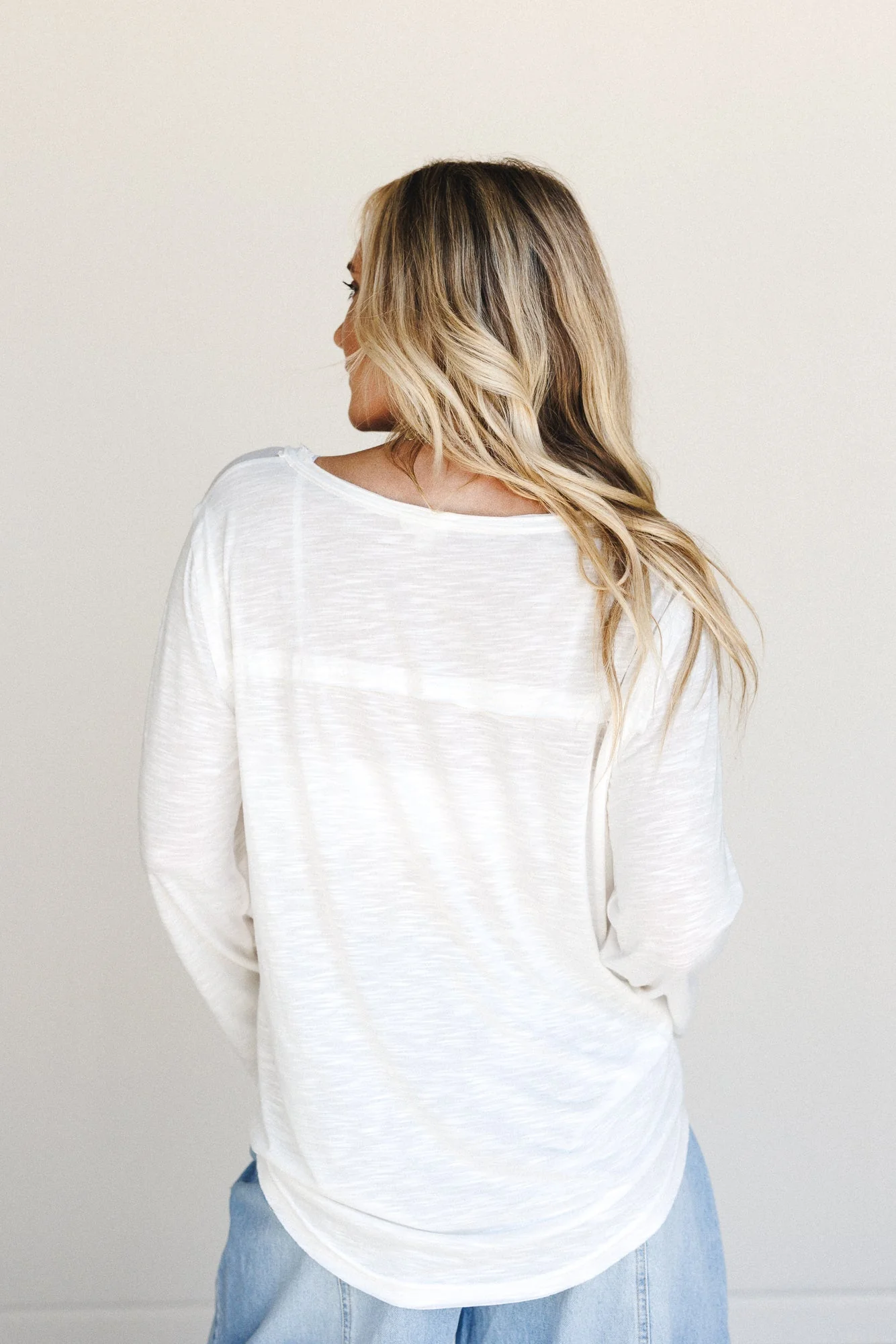 Right On Tee Longsleeve Shirt - White - Image 4