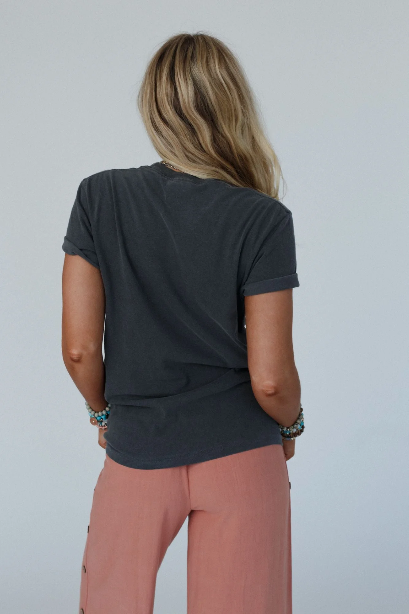 Rise With The Sun Graphic Tee - Charcoal - Image 6
