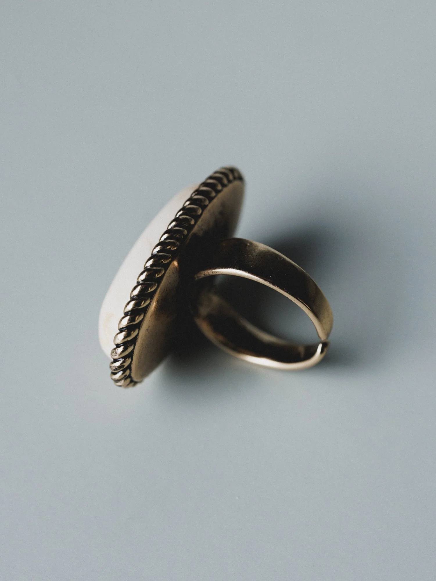 Roma Sun Stone Ring - White - Image 3