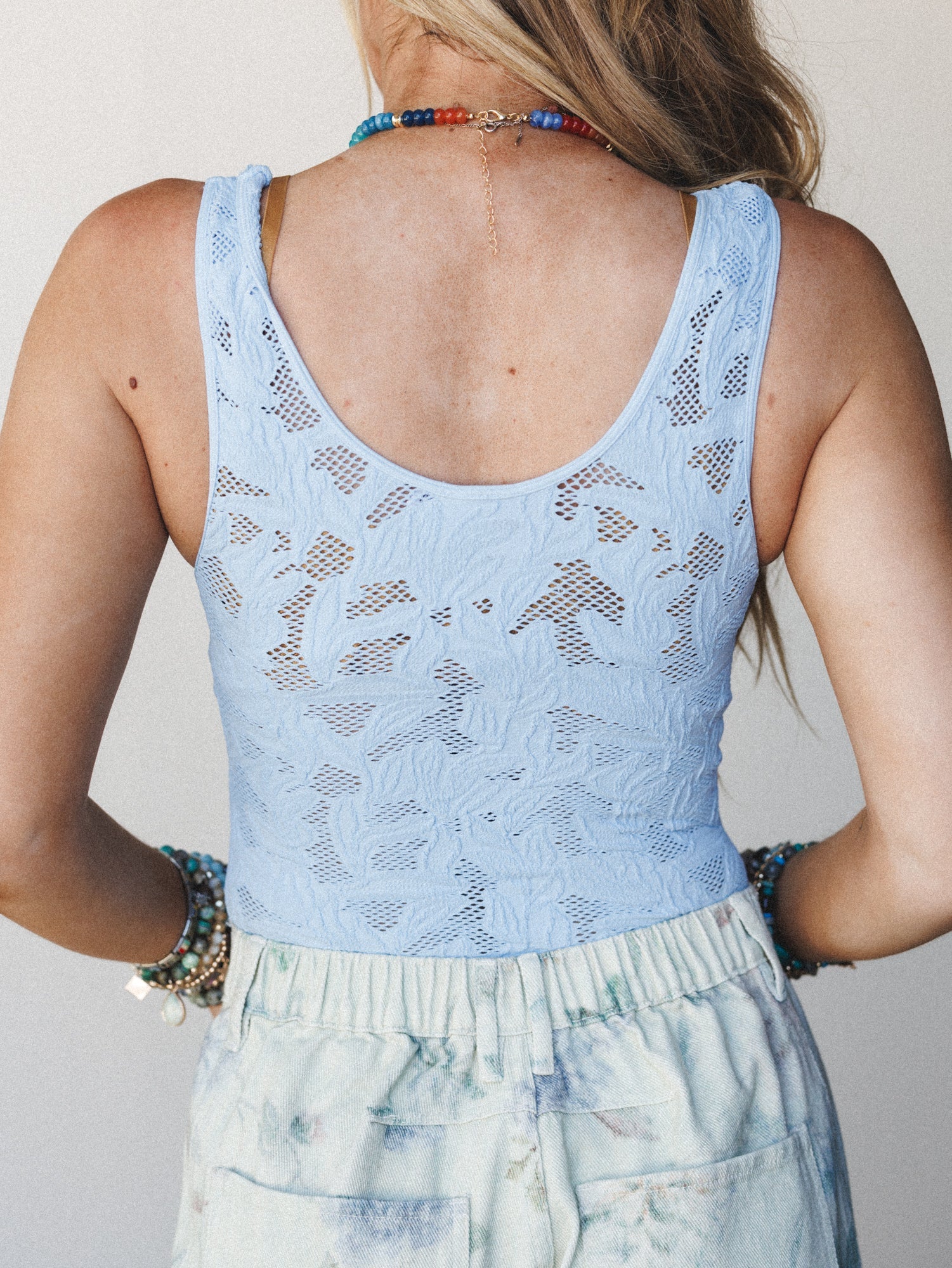 Rosey Dreams Bodysuit - Serene Blue - Image 4