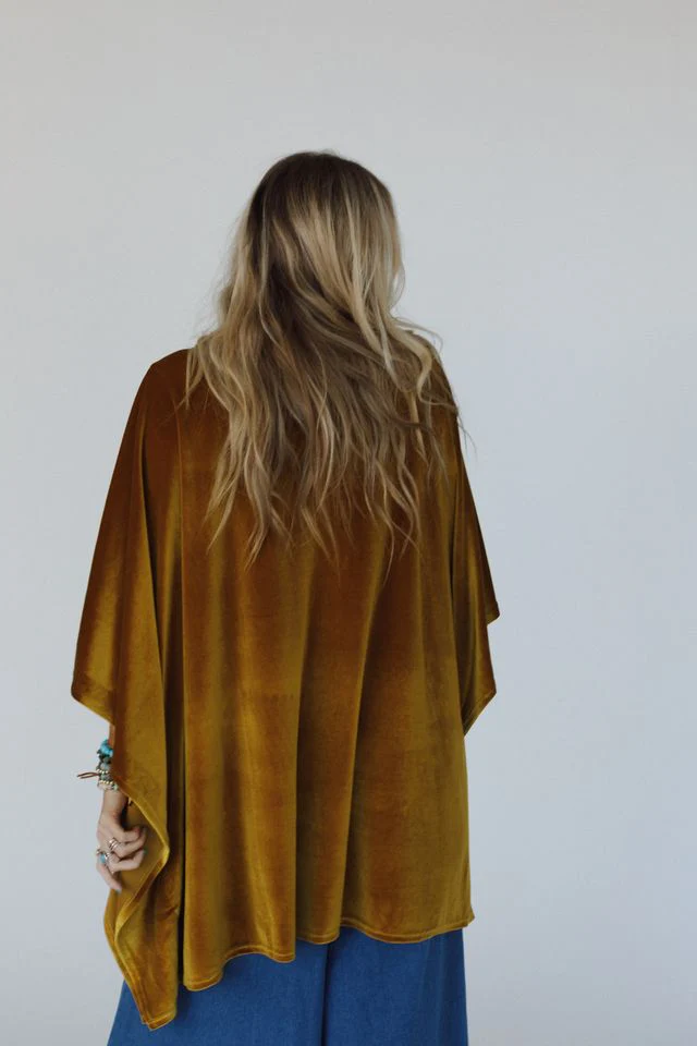 The Nest Savoy Velvet Kimono - Marigold - Image 7