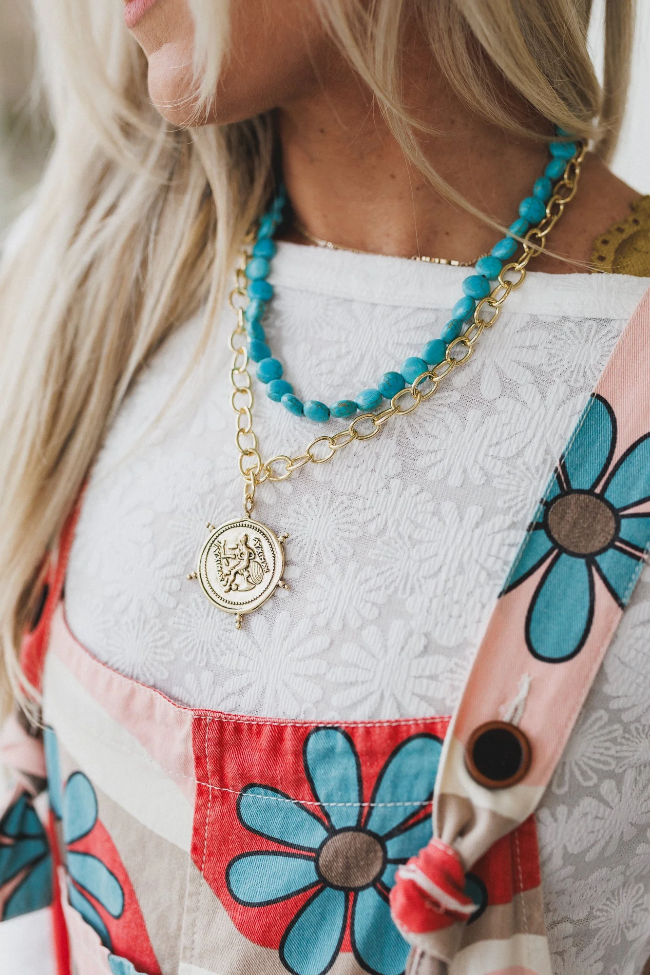 Seafarer Treasure Necklace - Blue Multi - Image 4