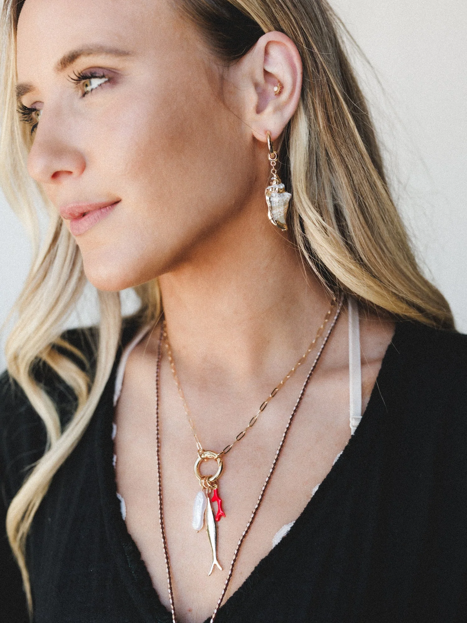 Seashell Dreamer Earrings - Shell - Image 4