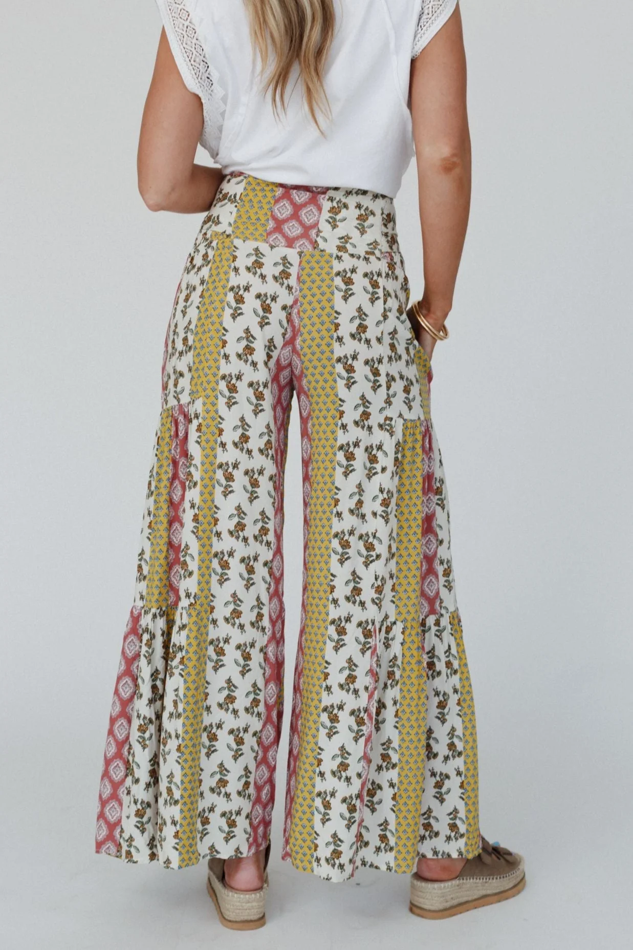 The Nest Secret Admirer Printed Pants - Patchwork Multi - Image 5