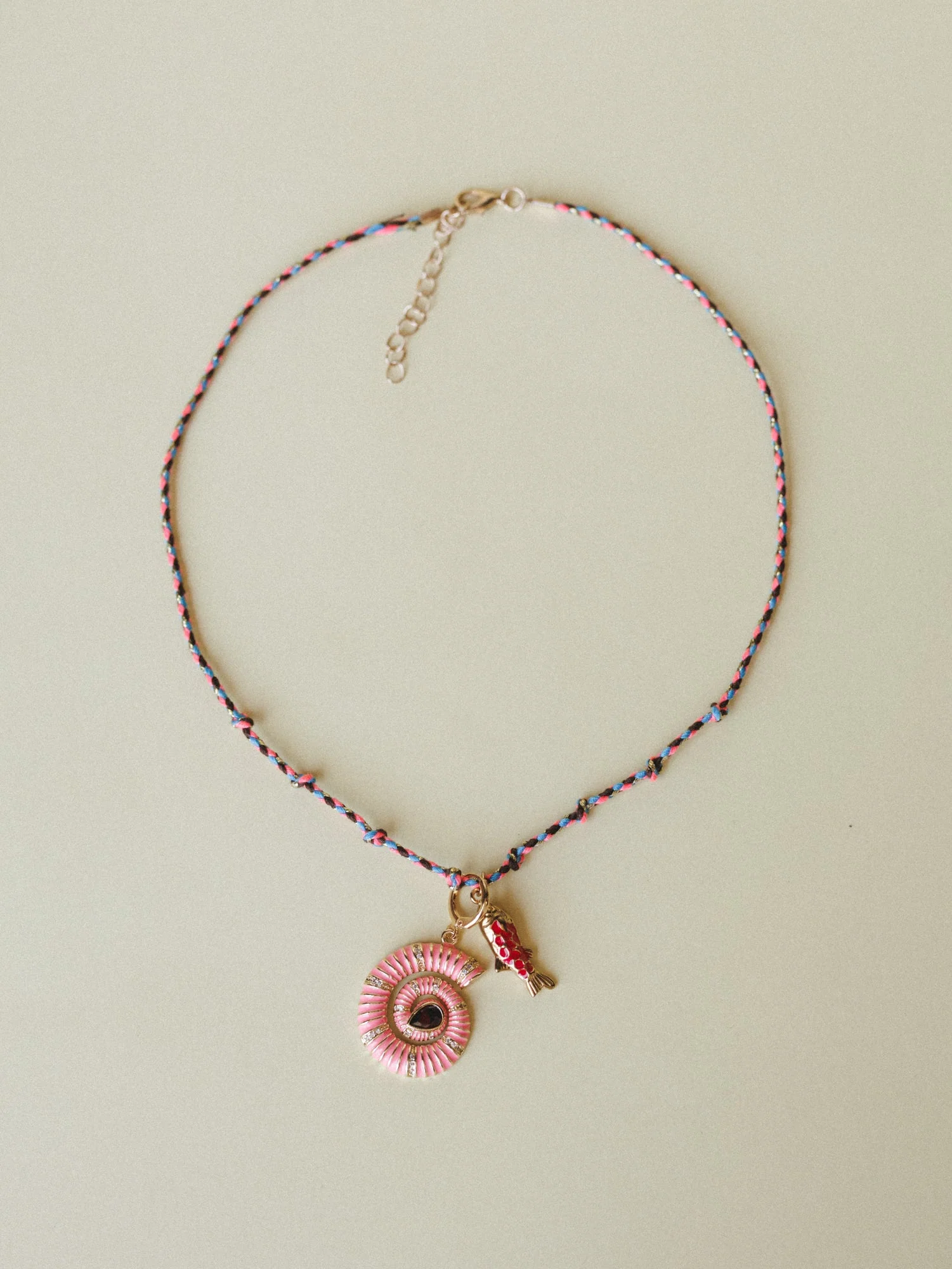 Serene Shell Necklace - Pink - Image 4
