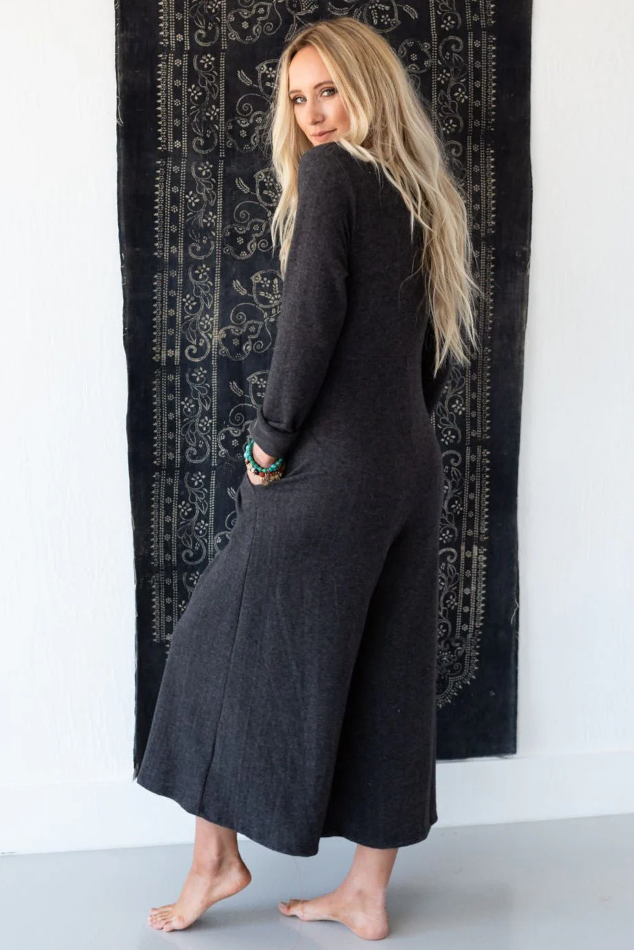 Simply Comfort Jumpsuit - Dark Gray - Image 5