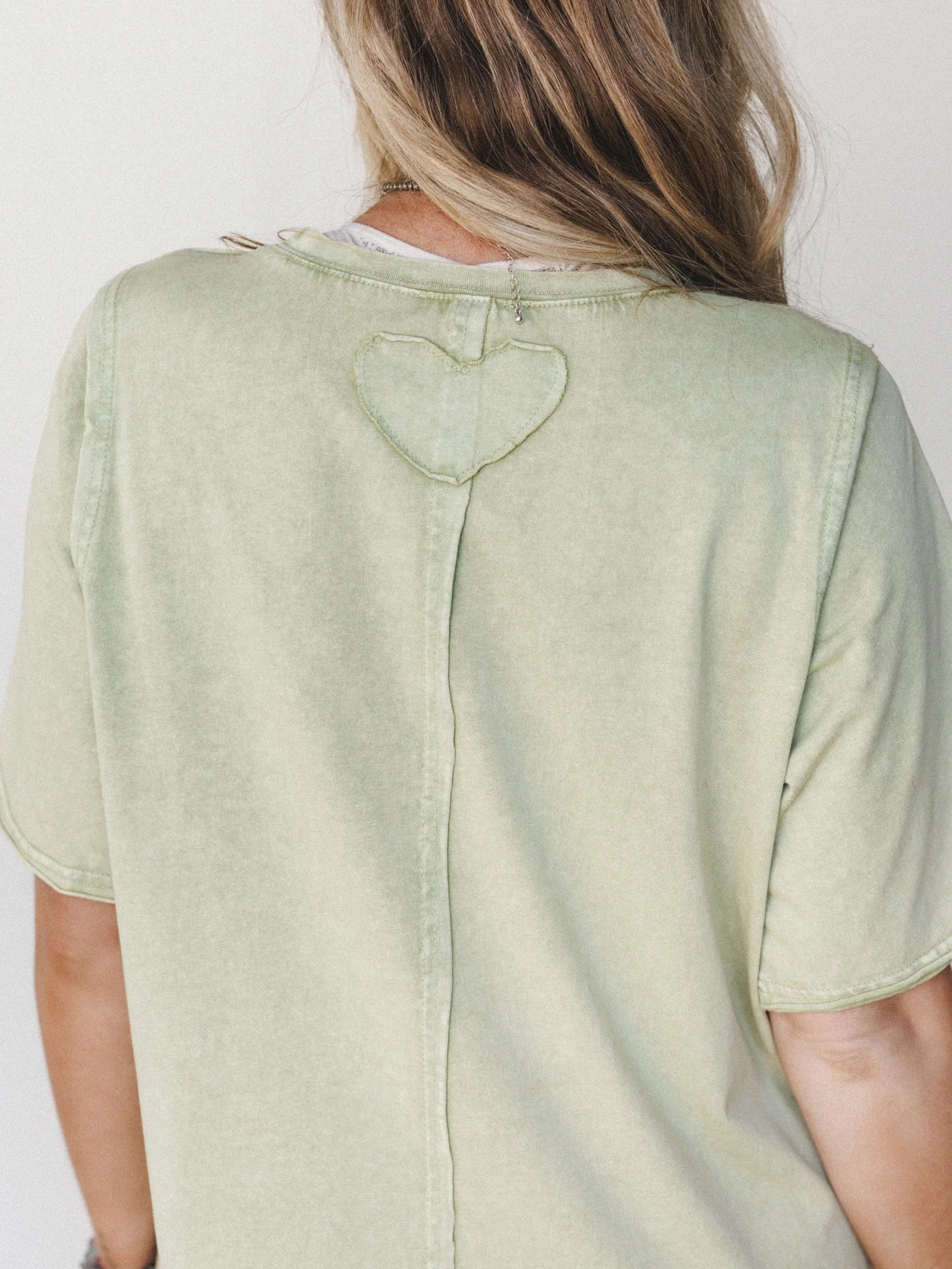 Skye Maxi Tee Dress - Sage - Image 3