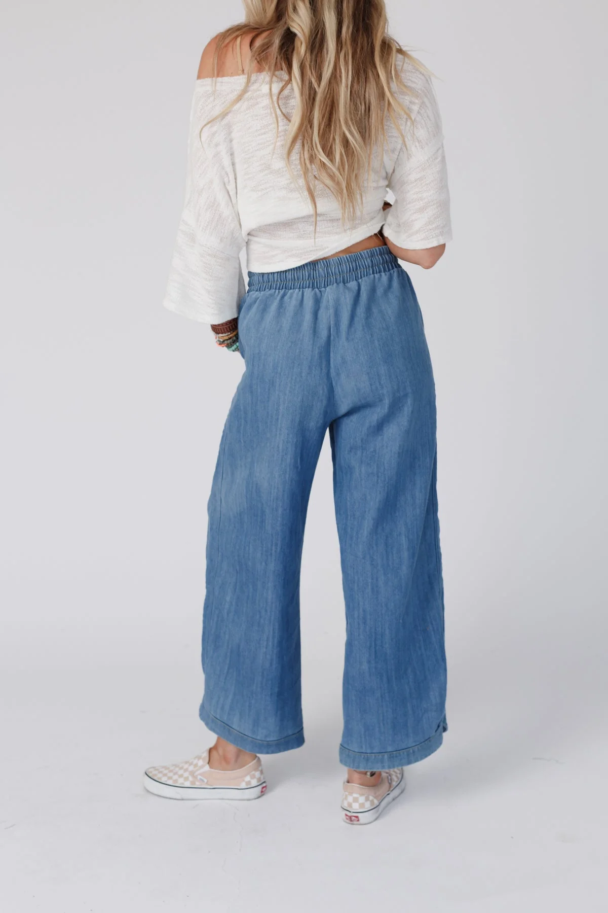 So Comfy Wide Leg Denim Pant - Denim - Image 5