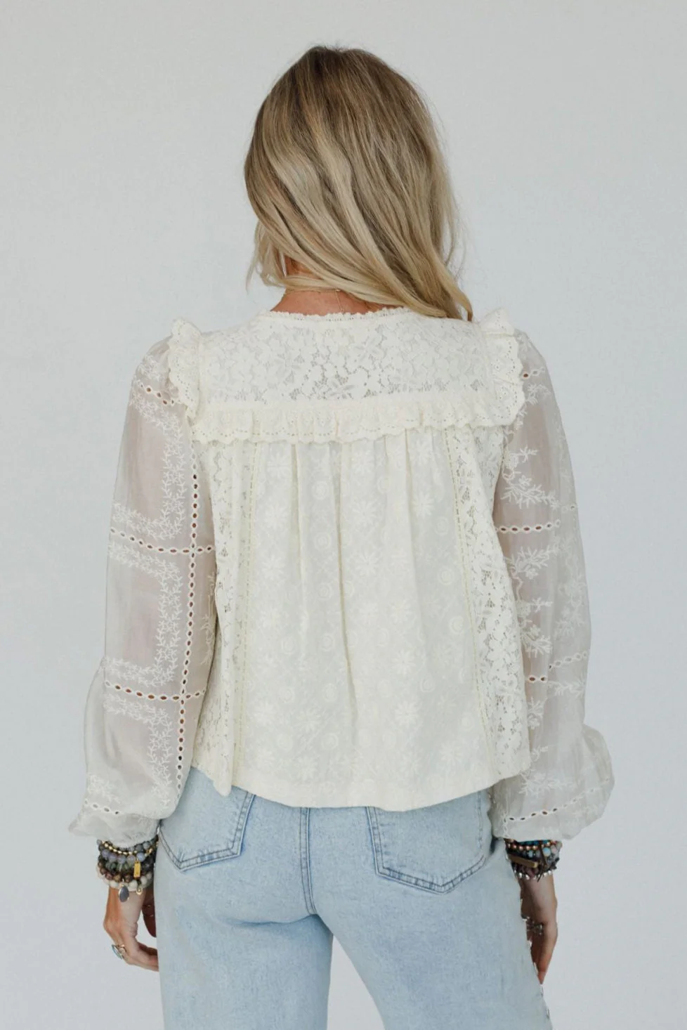 So Enchanted Lace Top - Cream - Image 3
