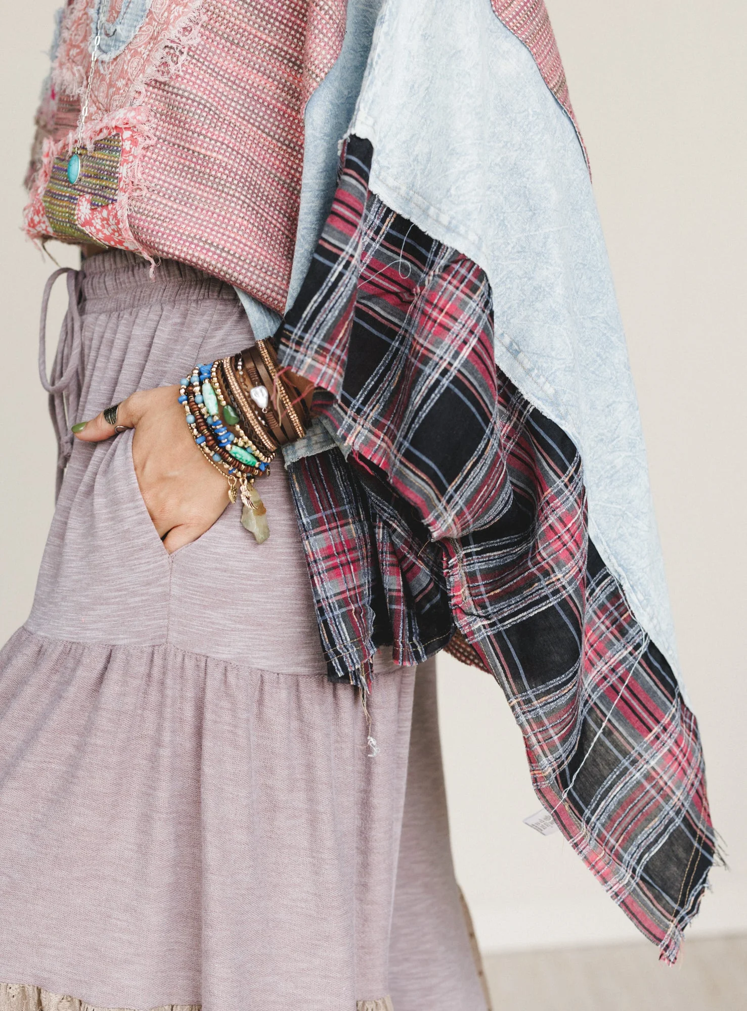 Soft Heart Patchwork Top - Pink - Image 2