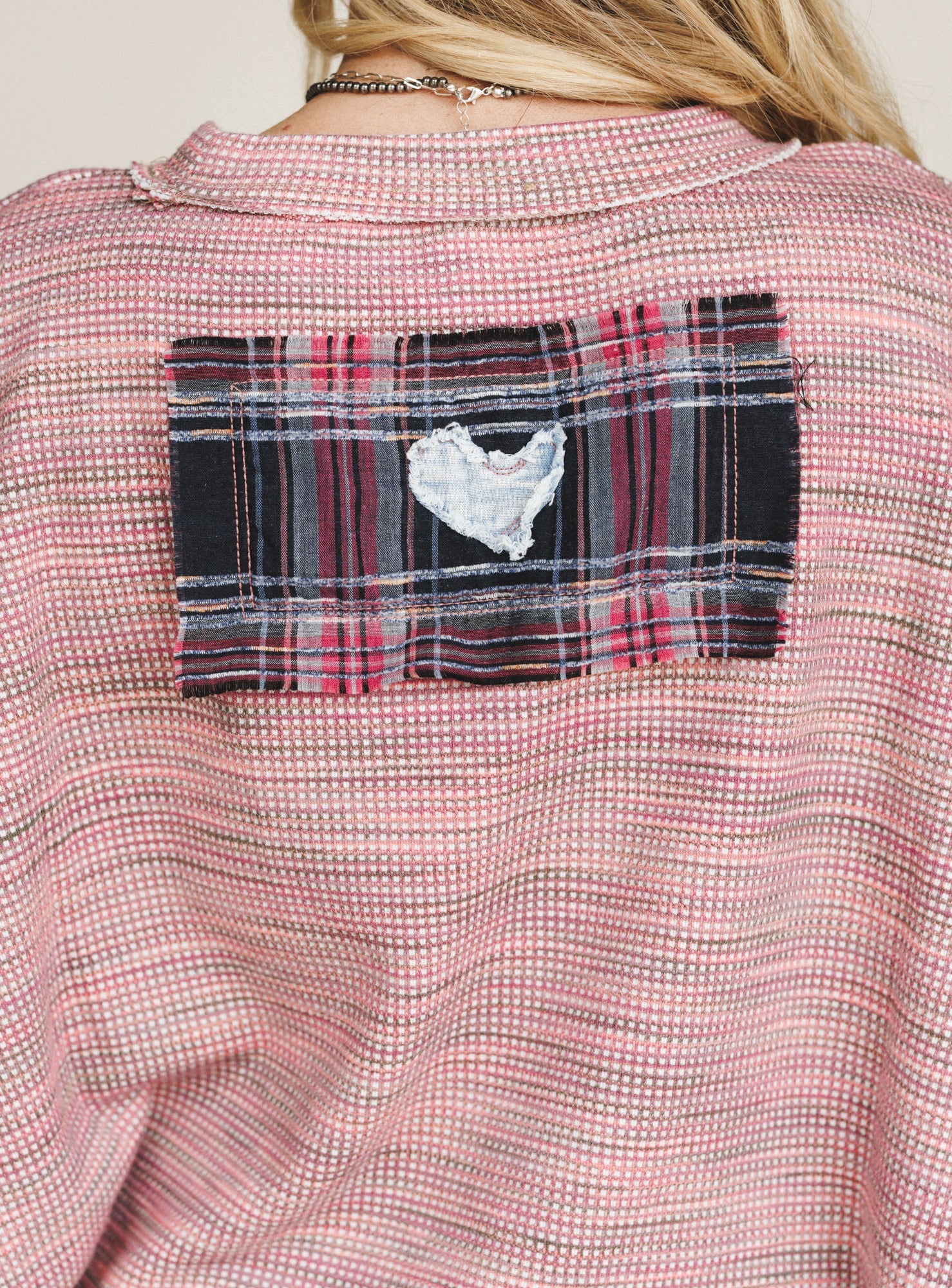 Soft Heart Patchwork Top - Pink - Image 4