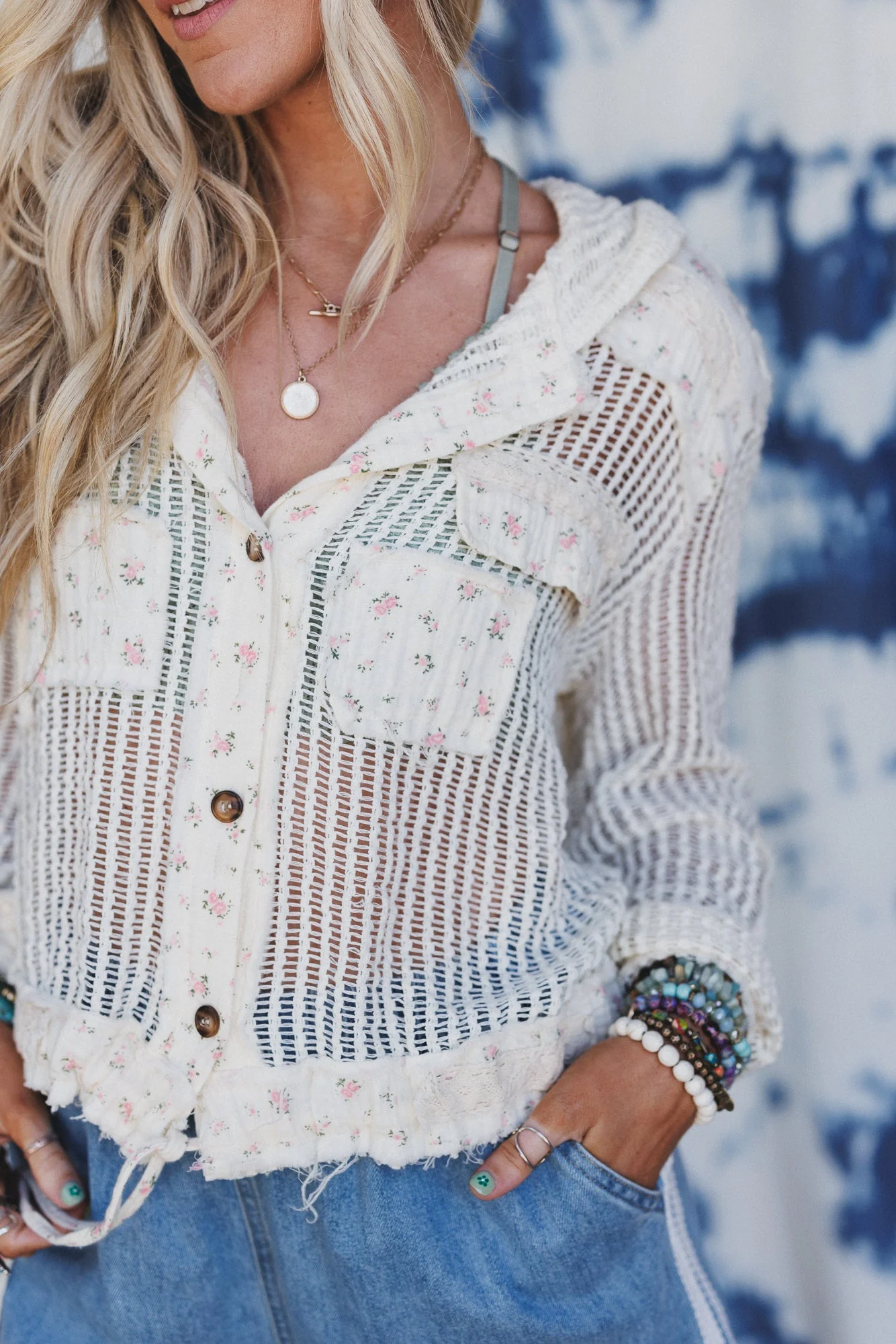 Soft Love Jacket Hoodie - Cream - Image 3